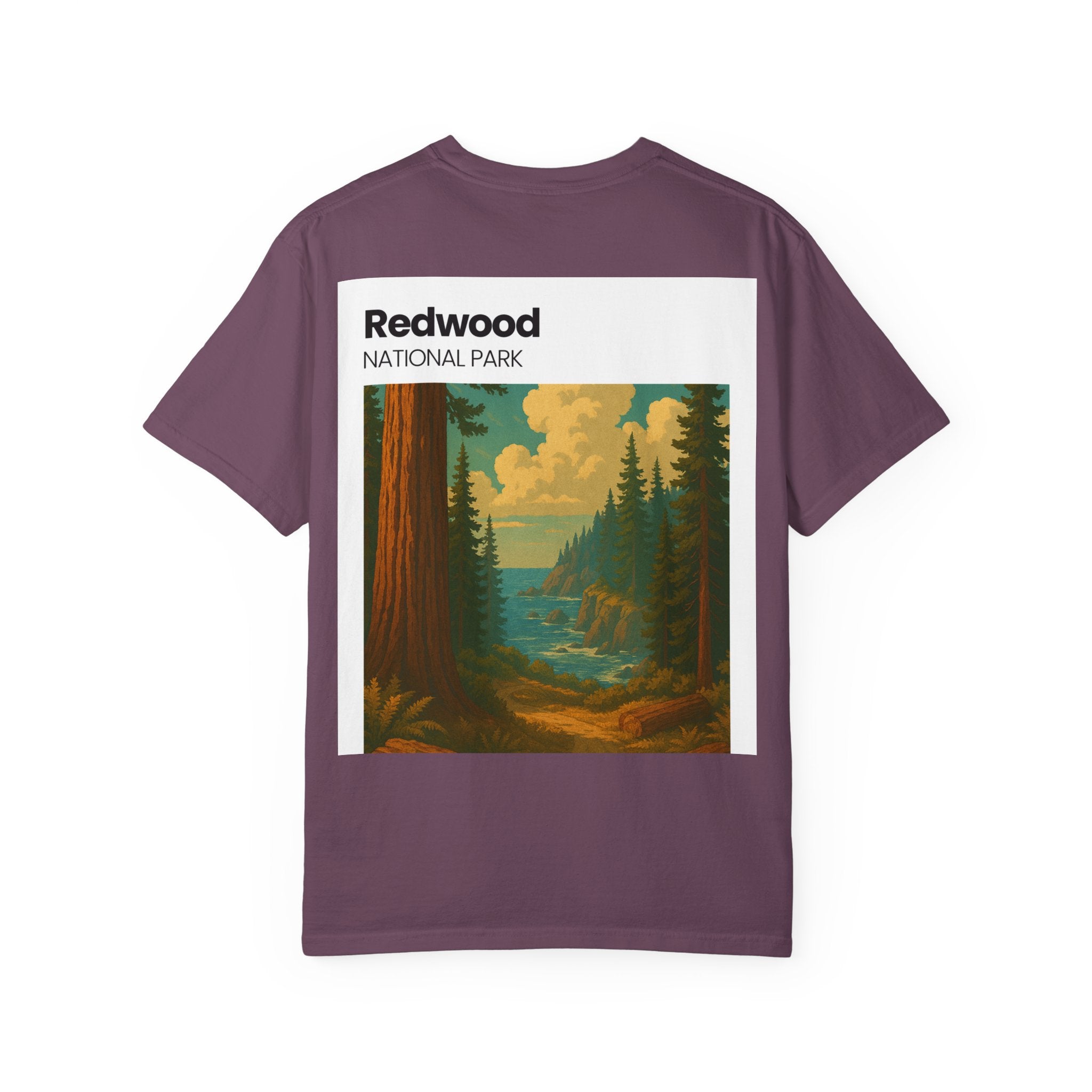Redwood National Park landscape T-Shirt | Vintage nature scene