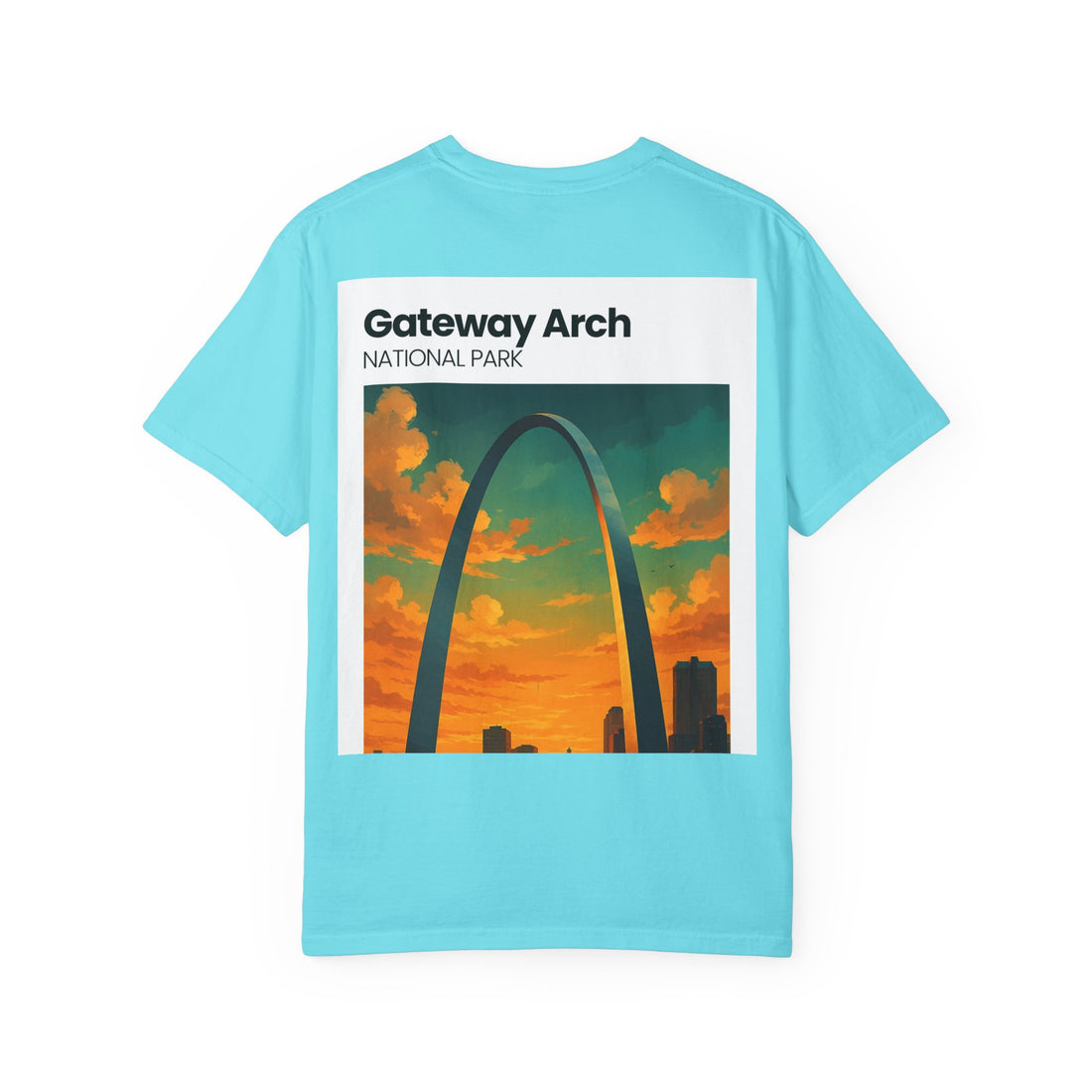 Gateway Arch National Park T-Shirt | St. Louis Skyline Sunset