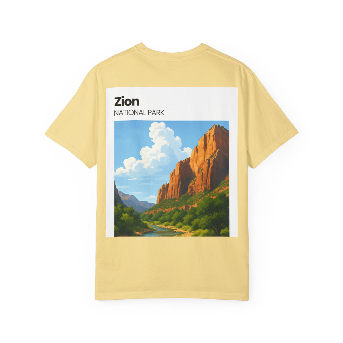 Zion National Park Landscape T-Shirt | Scenic Canyon Artwork