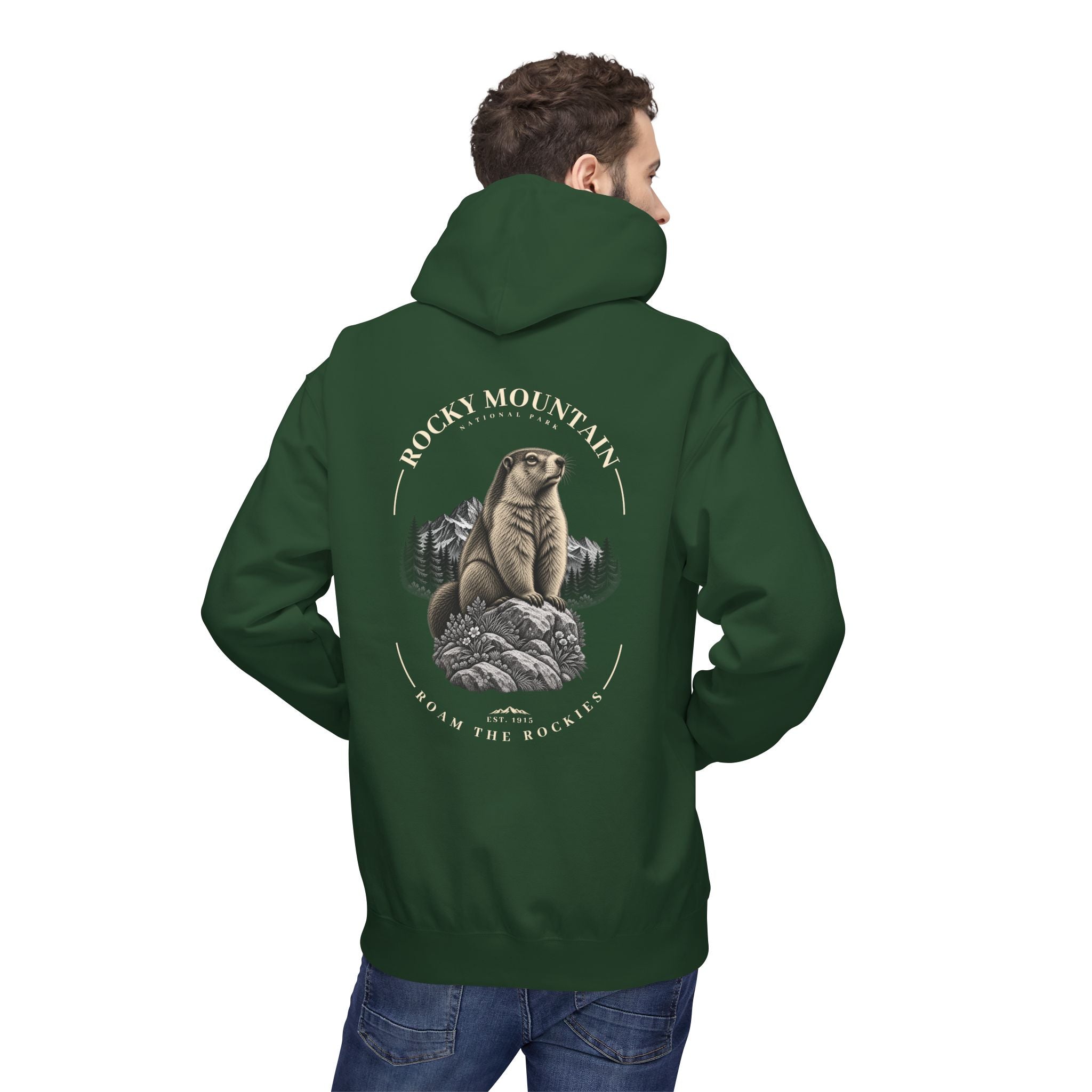 Rocky Mountain National Park Marmot Graphic Hoodie