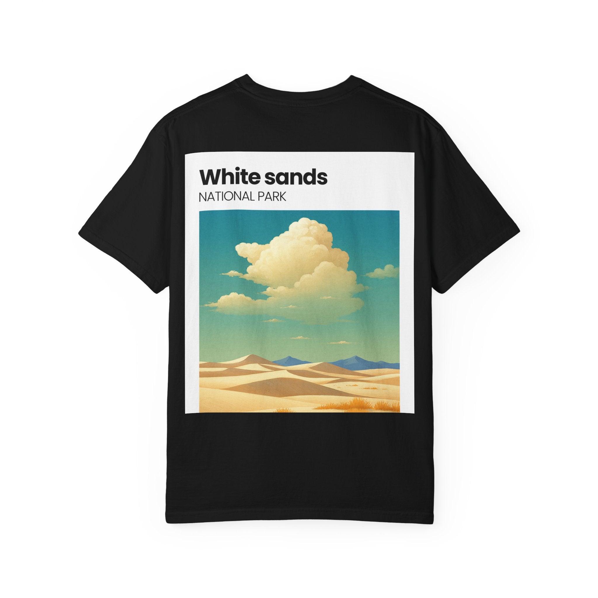 White Sands National Park desert landscape T-Shirt | retro cloud artwork