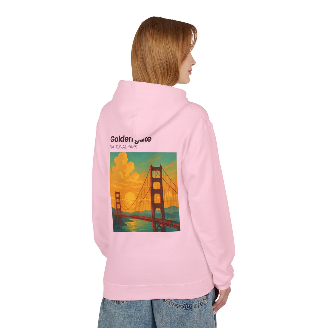 Golden Gate National Park illustration Hoodie | Golden Gate Bridge travel sweatshirt