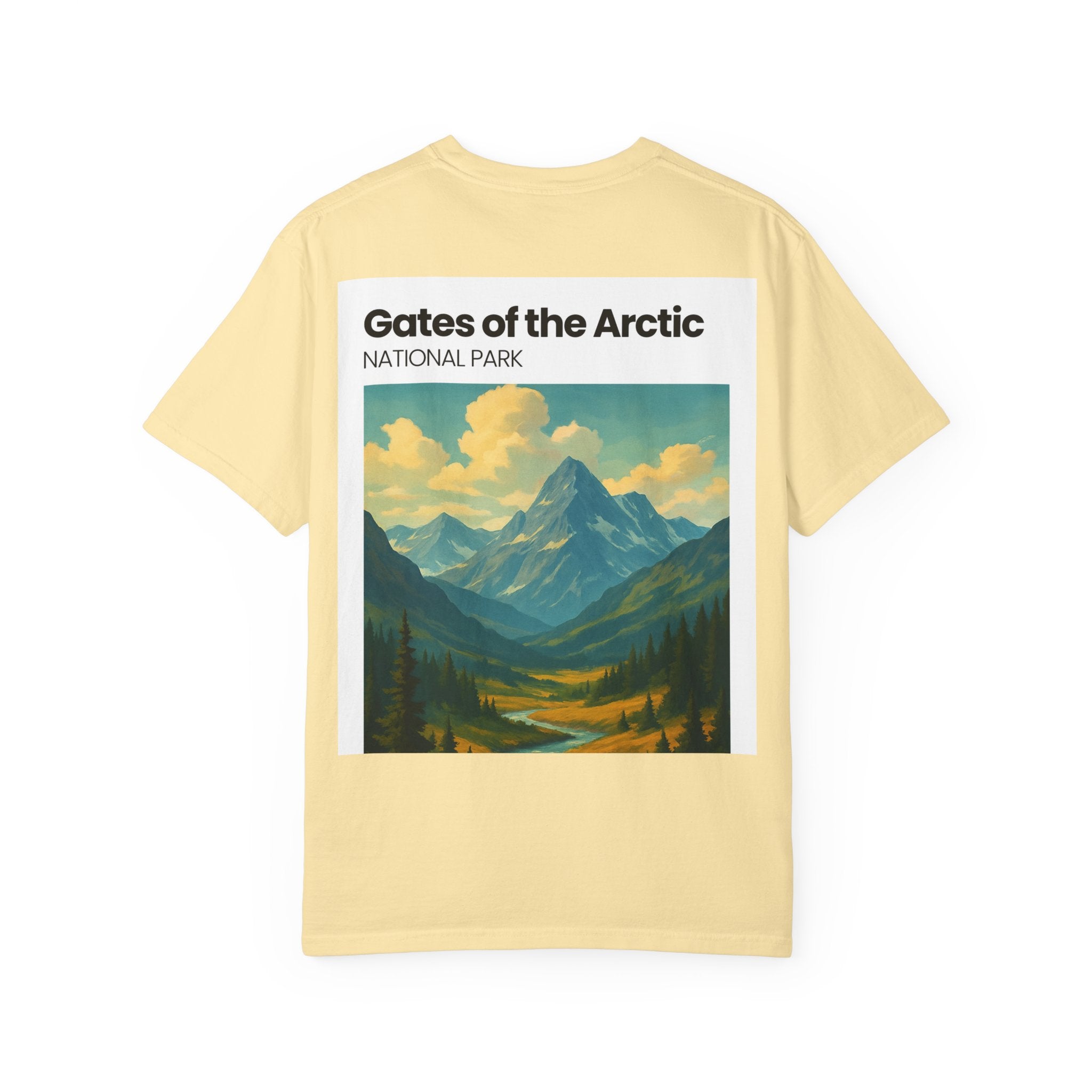 Gates of the Arctic Mountain Landscape T-shirt | National Park Poster Artwork