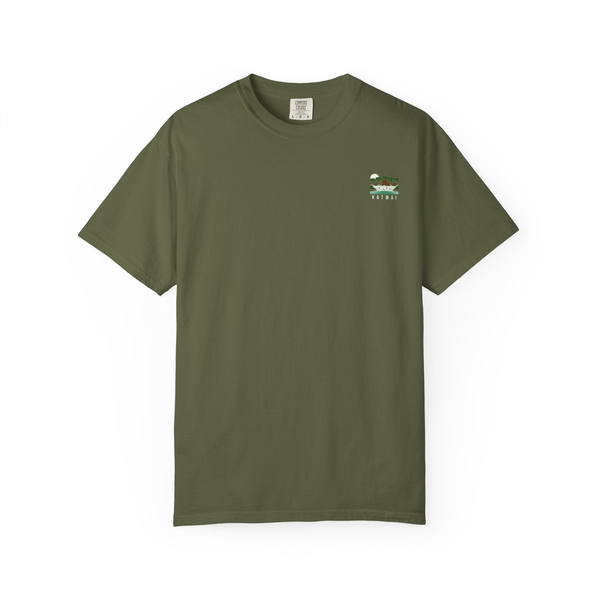 Katmai National Park Bear Illustration T-shirt | Mountain River Nature Tee
