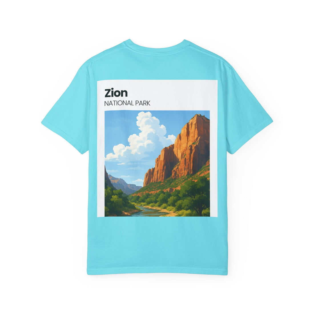Zion National Park Landscape T-Shirt | Scenic Canyon Artwork