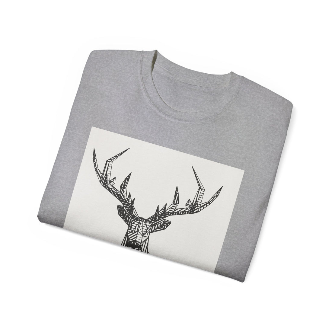 Geometric Deer Graphic Tee - Unisex Ultra Cotton T-Shirt