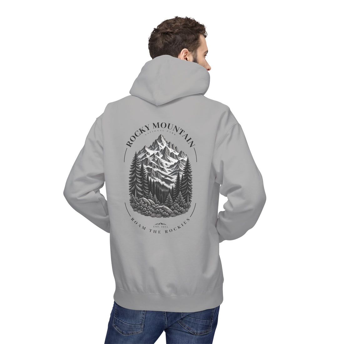 Rocky Mountain National Park Mountain Range Graphic Hoodie