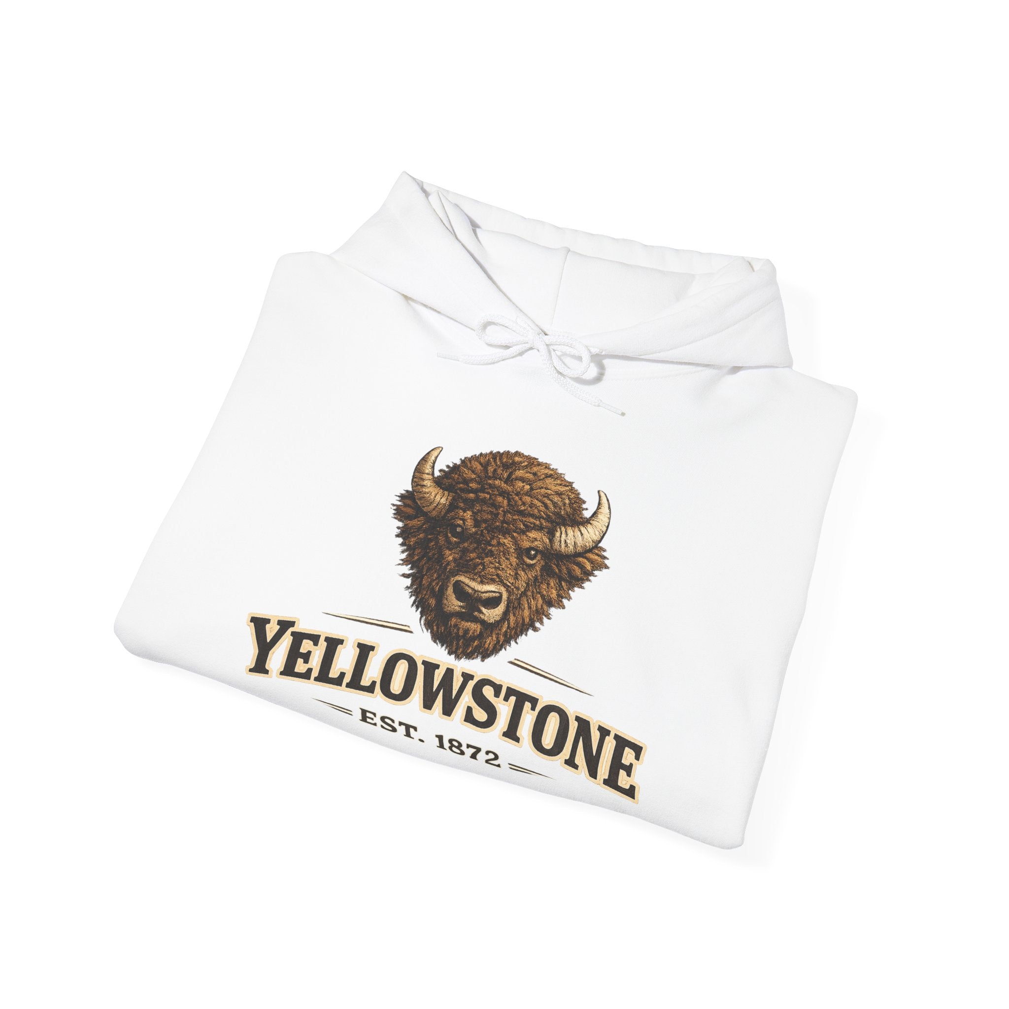 Yellowstone Bison Hoodie – Where the Wild Still Roams