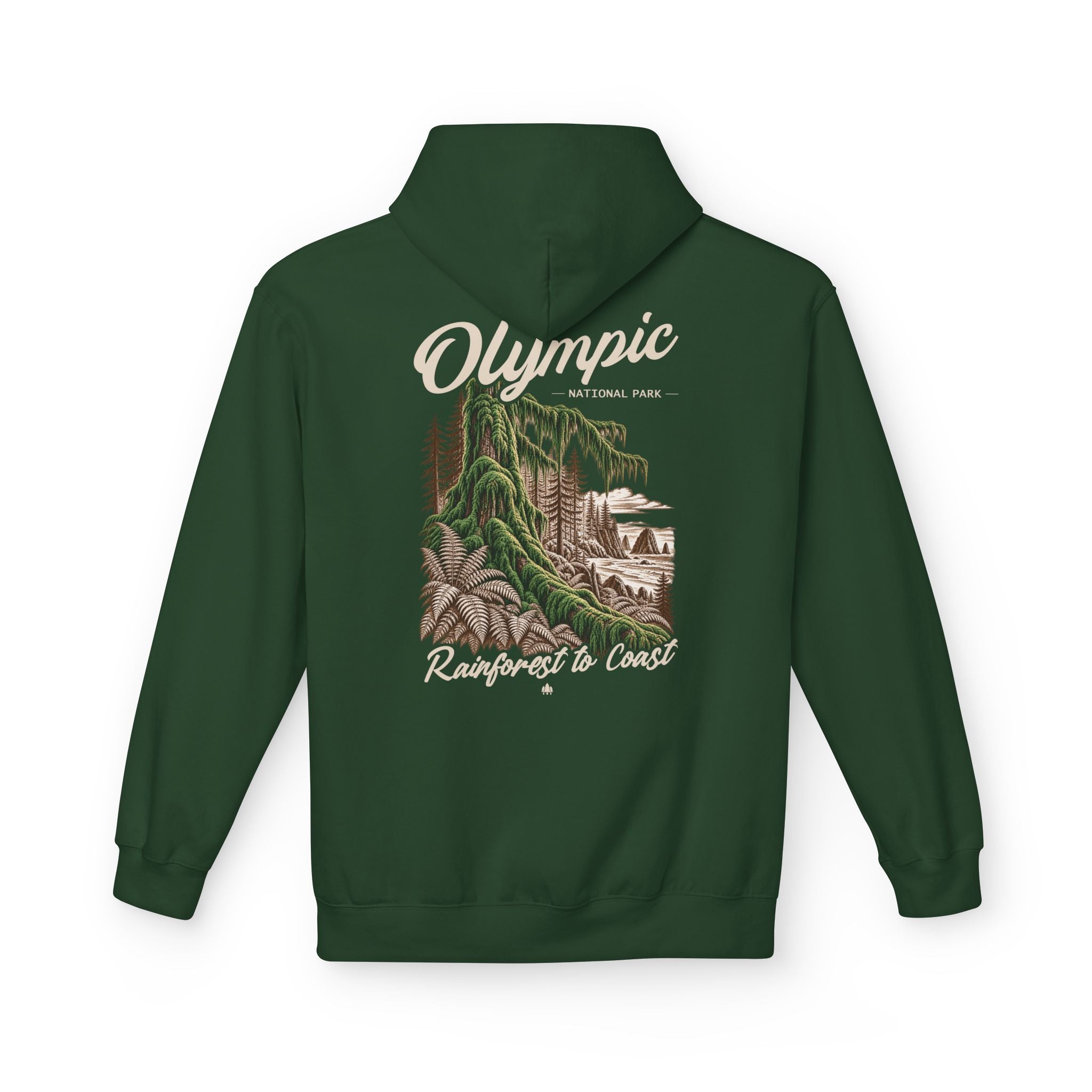 Olympic National Park Hoh Rainforest Graphic Hoodie