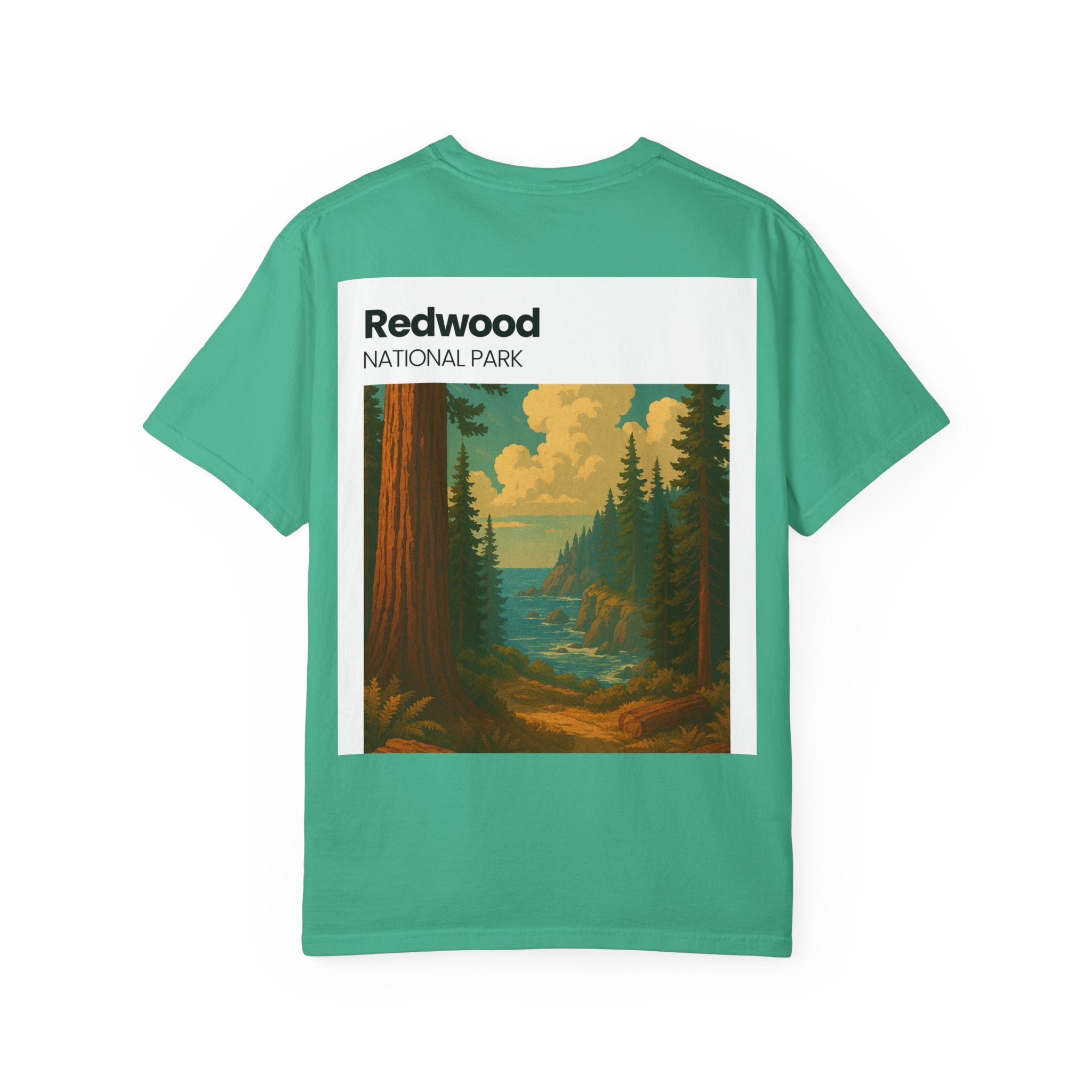 Redwood National Park landscape T-Shirt | Vintage nature scene