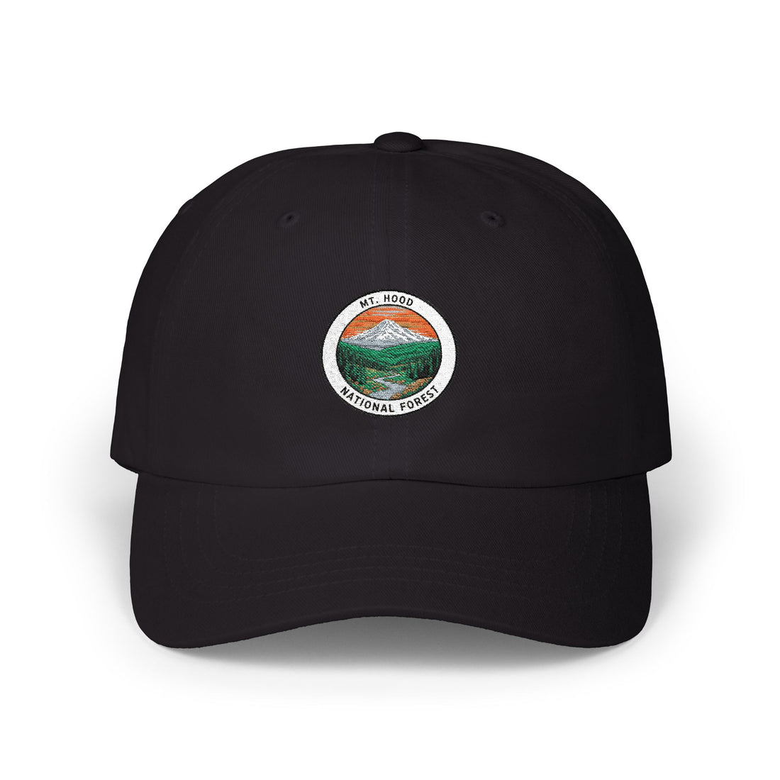 Mountain Hood National Forest Patch Dad Cap | Outdoor Hiking Patch Cap