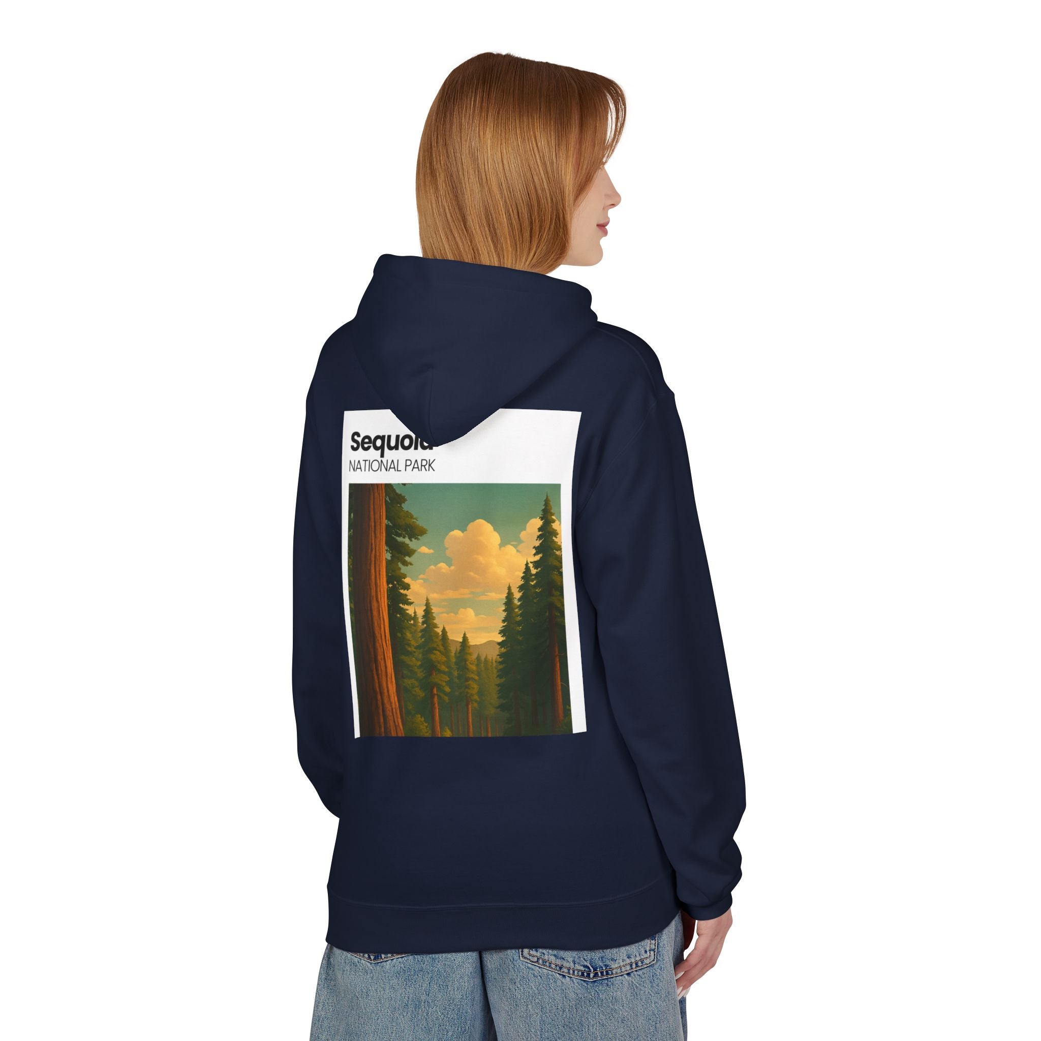 Sequoia National Park Vintage Poster Hoodie | Forest Landscape Sweatshirt