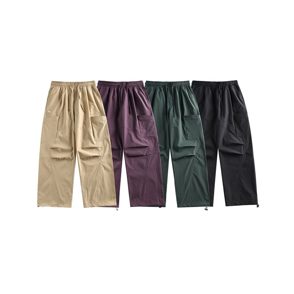 American Retro Parachute Soldier Pants Men