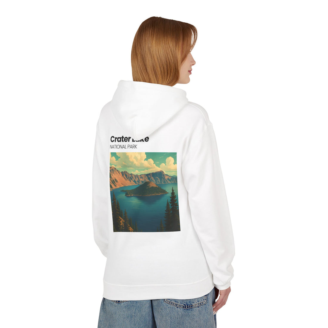 Crater Lake National Park Hoodie | Scenic Vintage Landscape