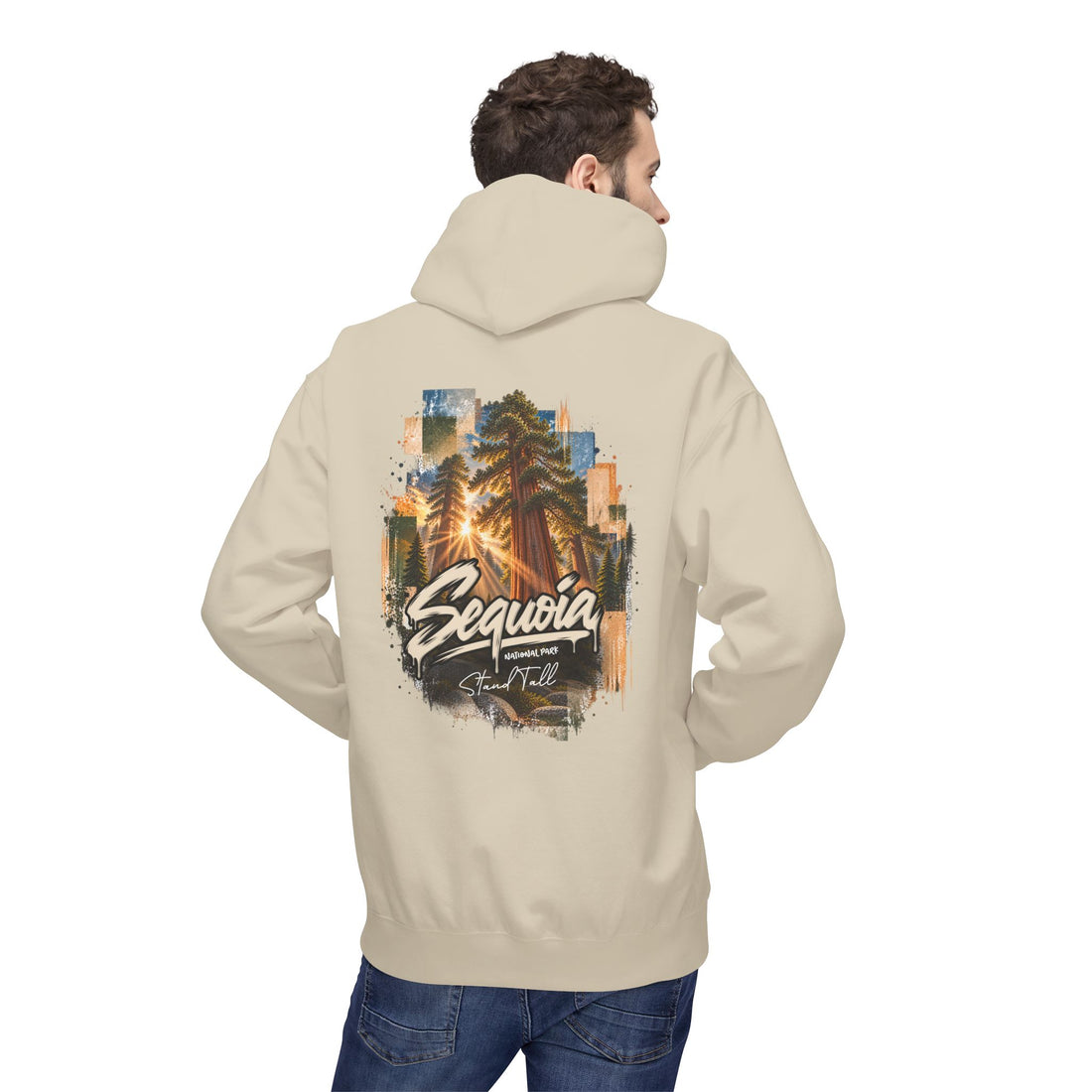 Sequoia National Park – Sun Beams Stand Tall Graphic Hoodie