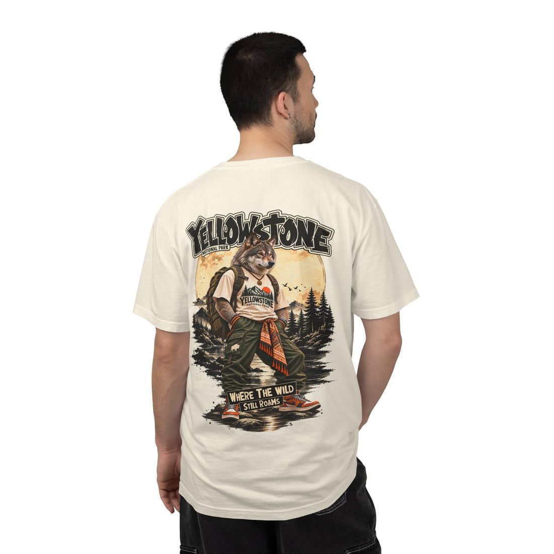 Yellowstone Wolf – Where the Wild Still Roams T-Shirt