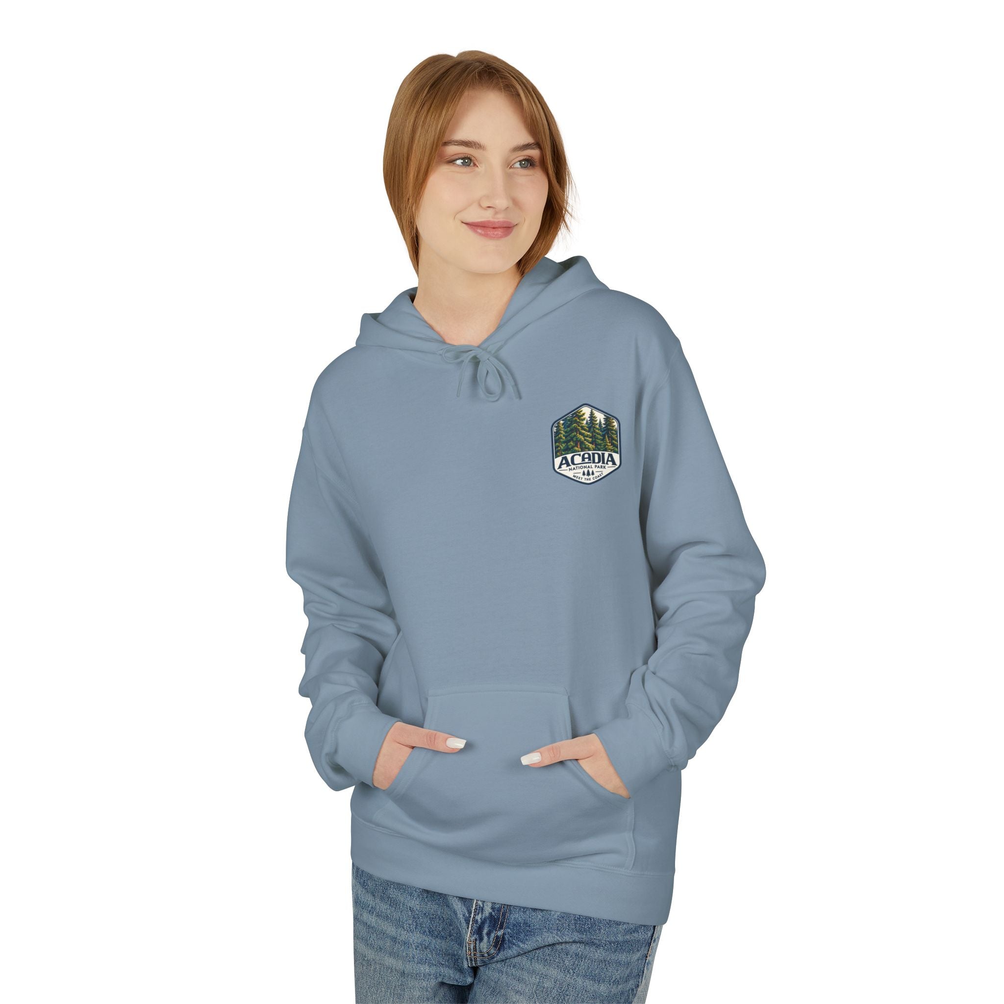 Acadia National Park Pine Trees Graphic hoodie