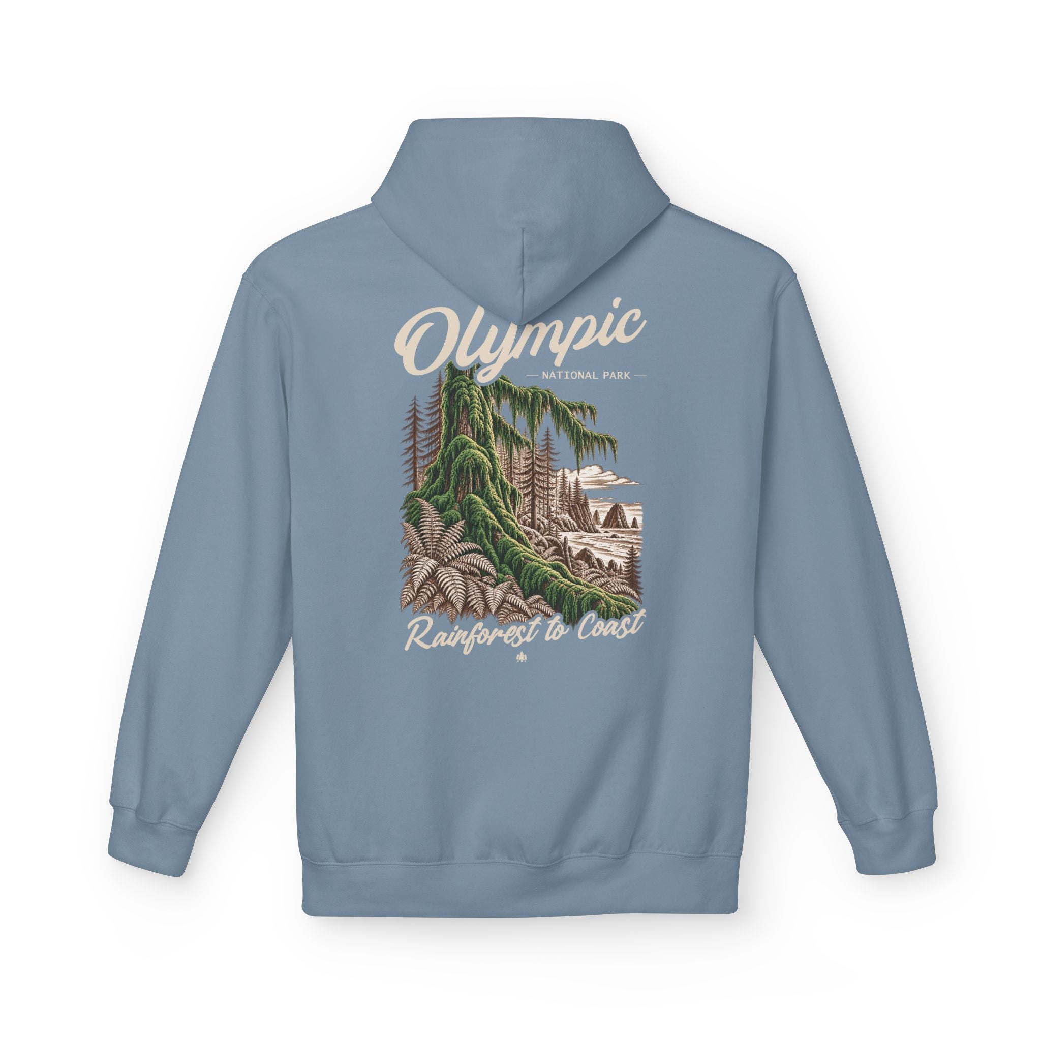Olympic National Park Hoh Rainforest Graphic Hoodie