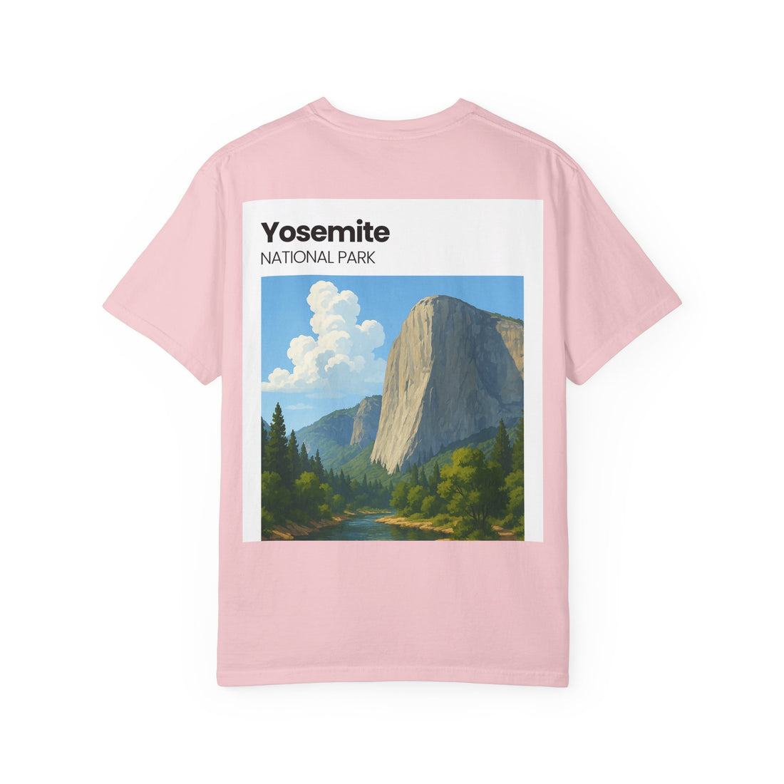 Yosemite National Park Half Dome Landscape T-Shirt | Vintage Park Poster Tee