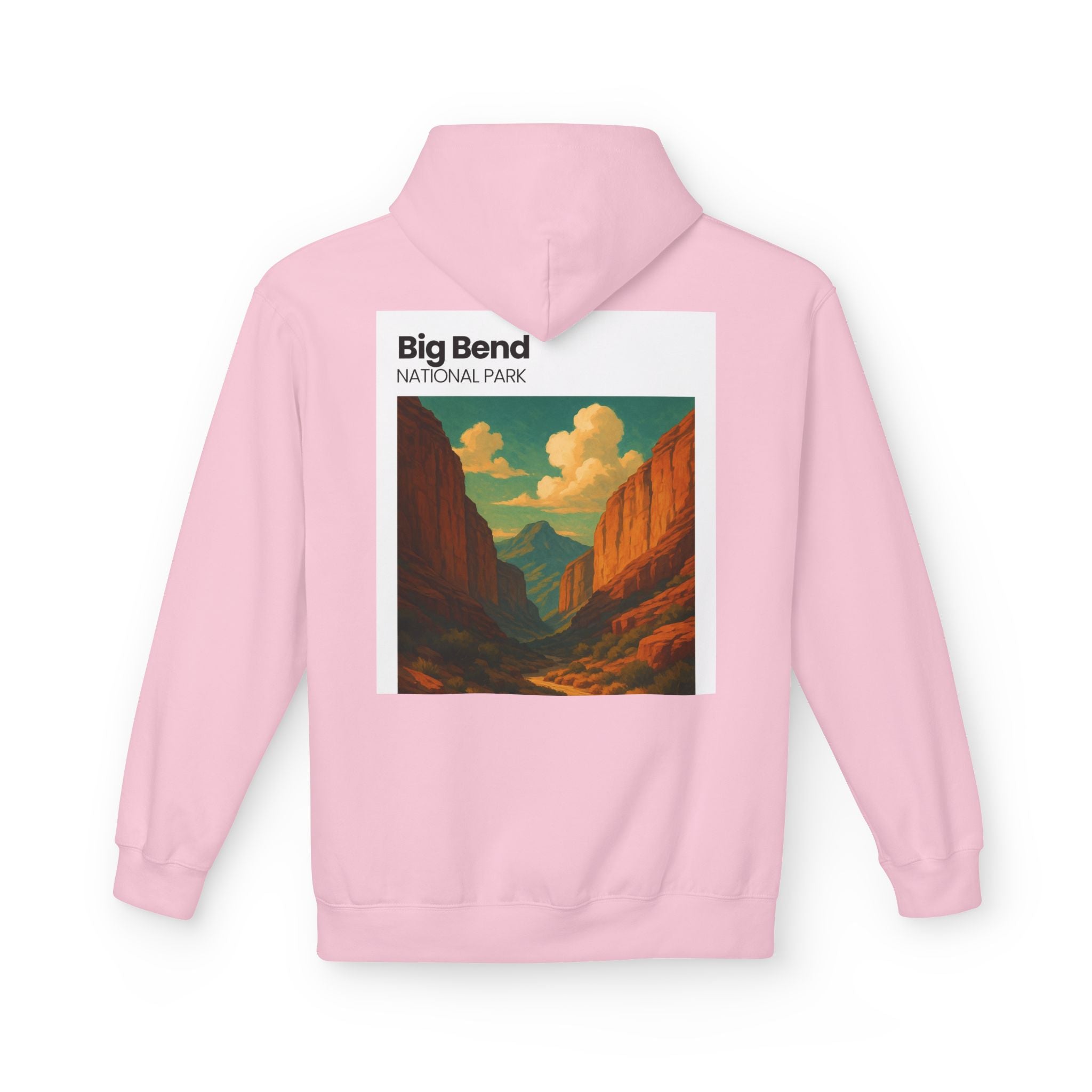 Big Bend National Park Hoodie | Vintage Canyon Landscape Print