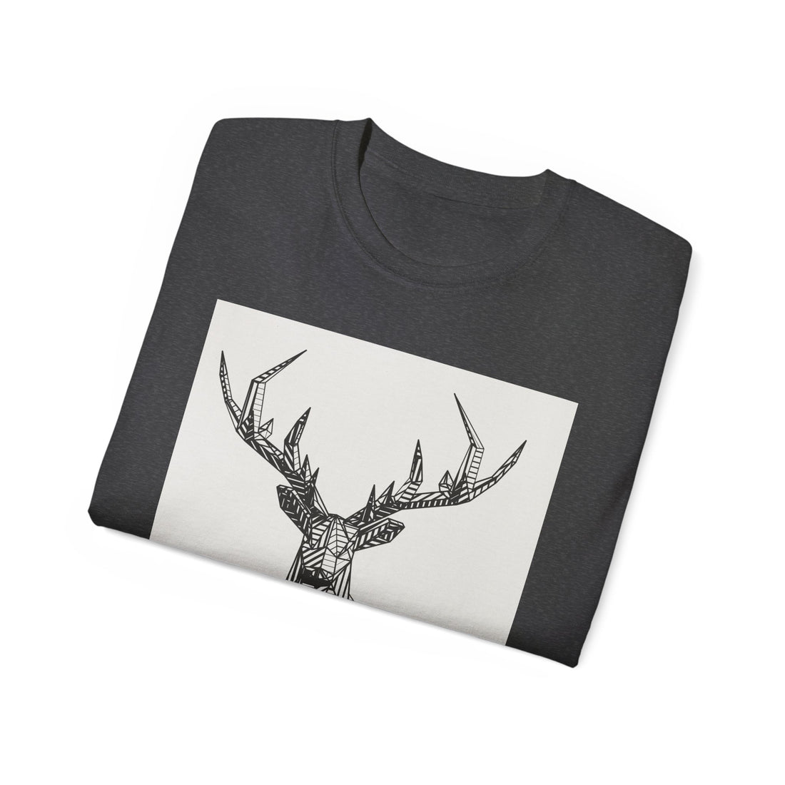 Geometric Deer Graphic Tee - Unisex Ultra Cotton T-Shirt