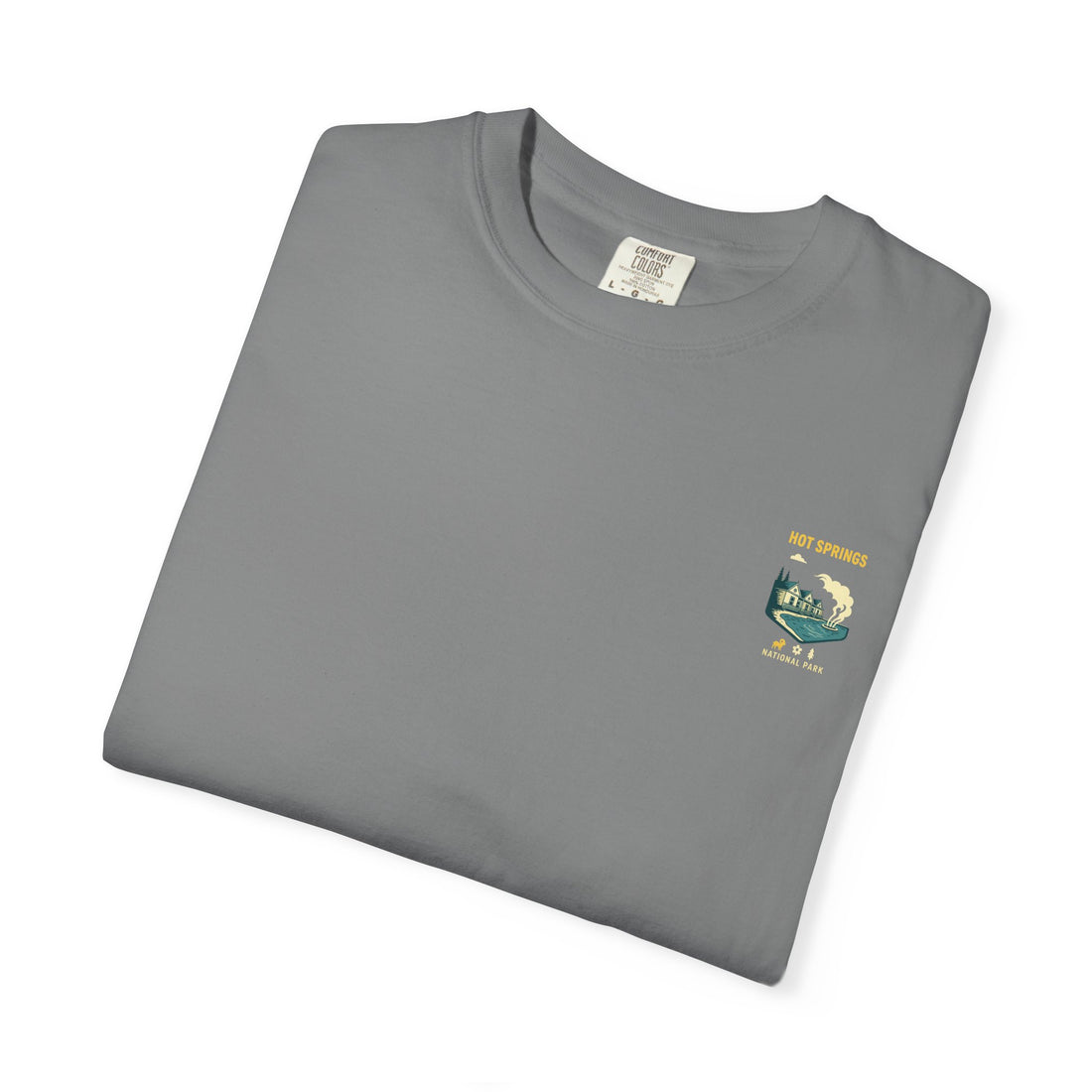 Hot Springs National Park graphic T-shirt | Scenic Hot Spring Illustration