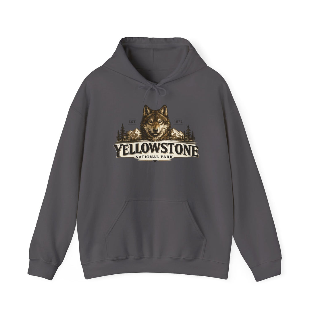 Yellowstone Wolf Hoodie – Where the Wild Still Roams