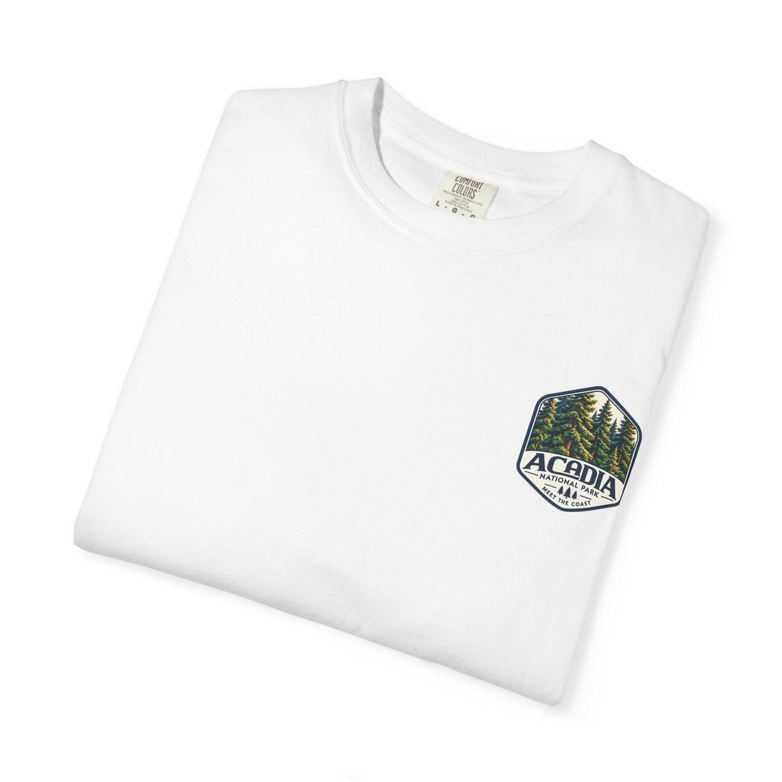 Acadia National Park Pine Trees Graphic T-Shirt