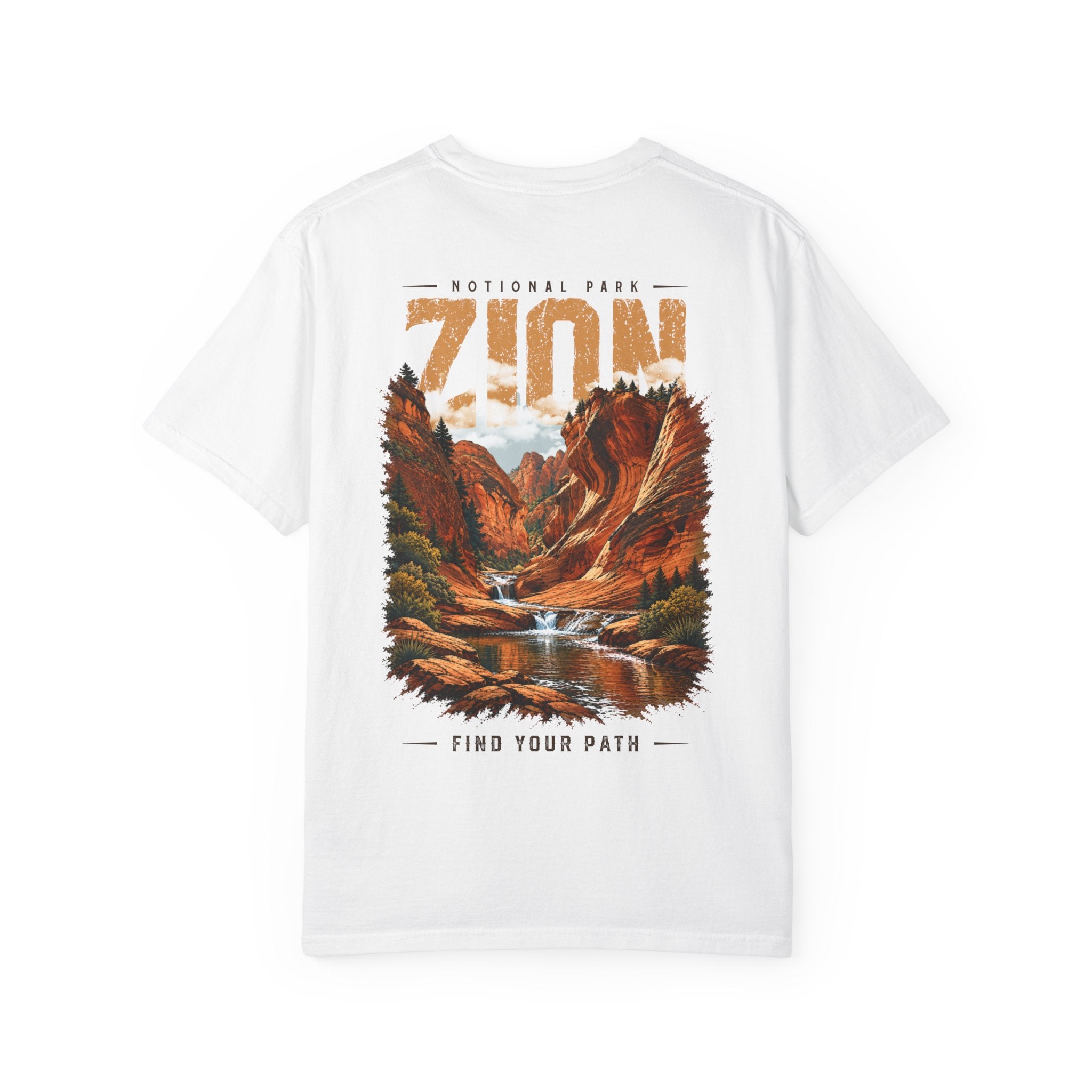 Red Cliffs Zion National Park Vintage Graphic T-Shirt
