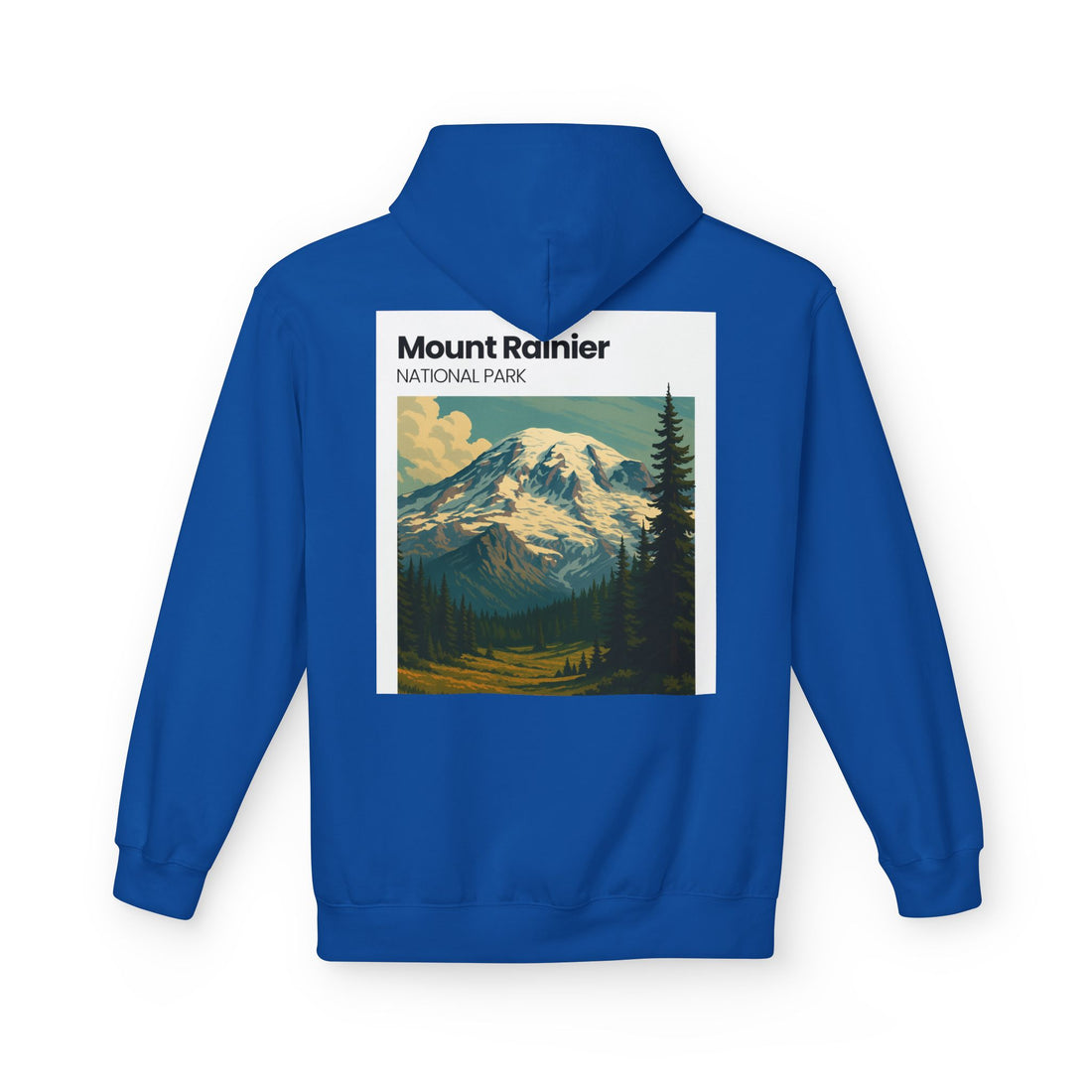 Mount Rainier National Park Hoodie | Vintage Landscape Mountain Design