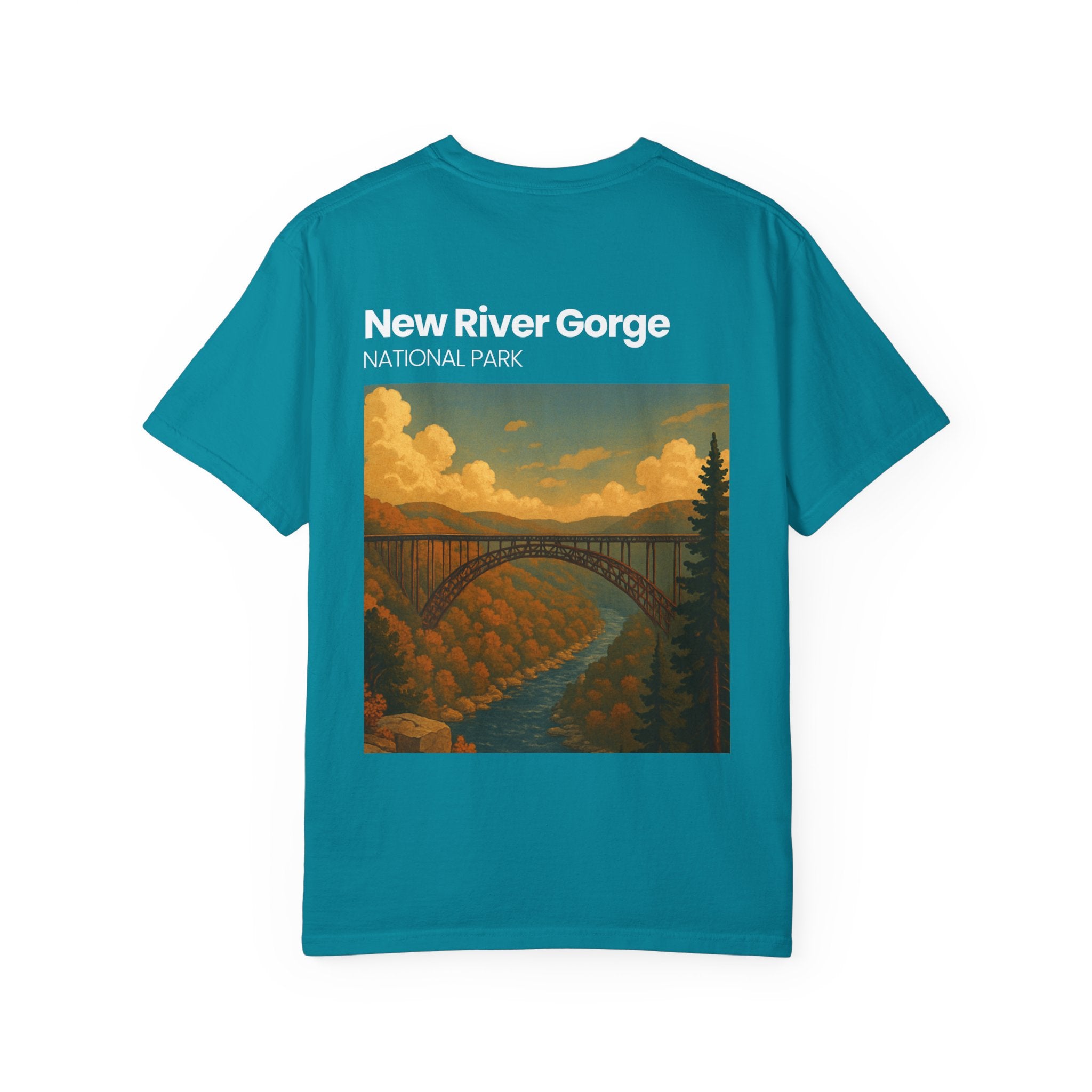 New River Gorge National Park Bridge T-Shirt | Vintage Landscape Tee