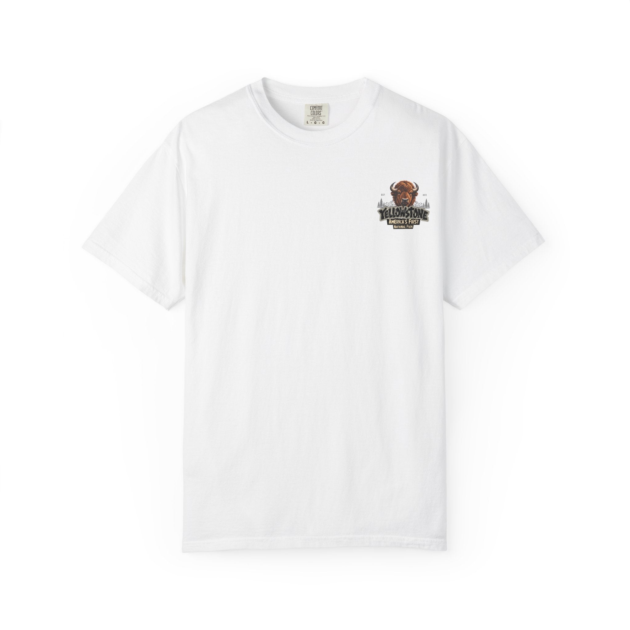 Yellowstone Bison – Where the Wild Still Roams T-Shirt Model1