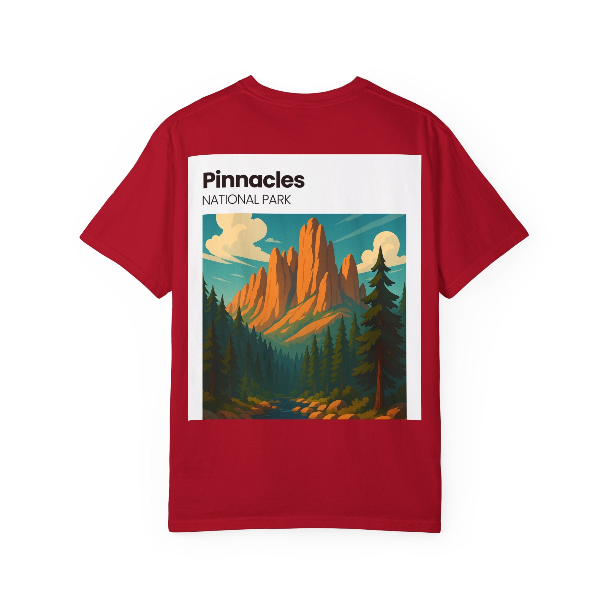 Pinnacles National Park landscape T-Shirt | retro nature poster design