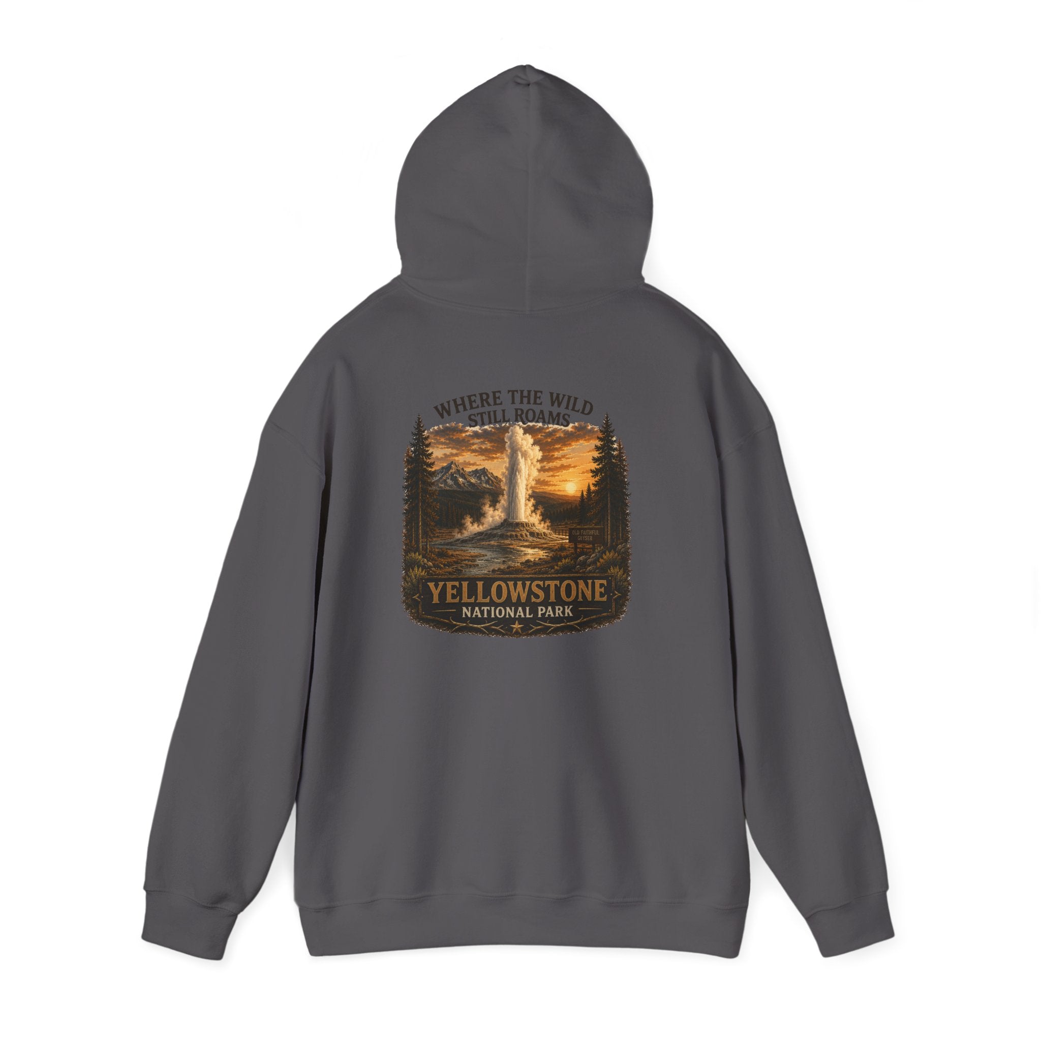 Yellowstone Old Faithful Hoodie – Where the Wild Still Roams