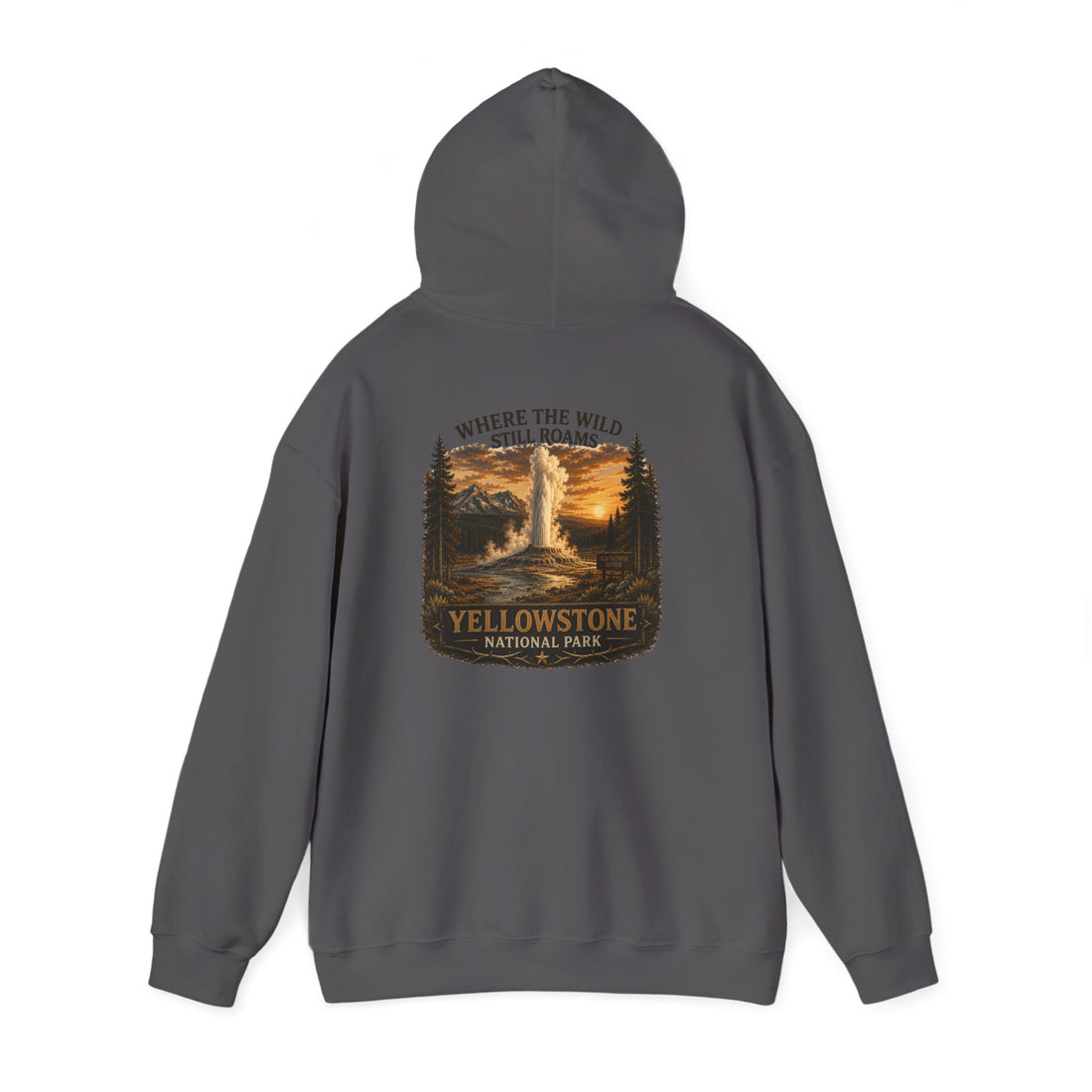 Yellowstone Old Faithful Hoodie – Where the Wild Still Roams