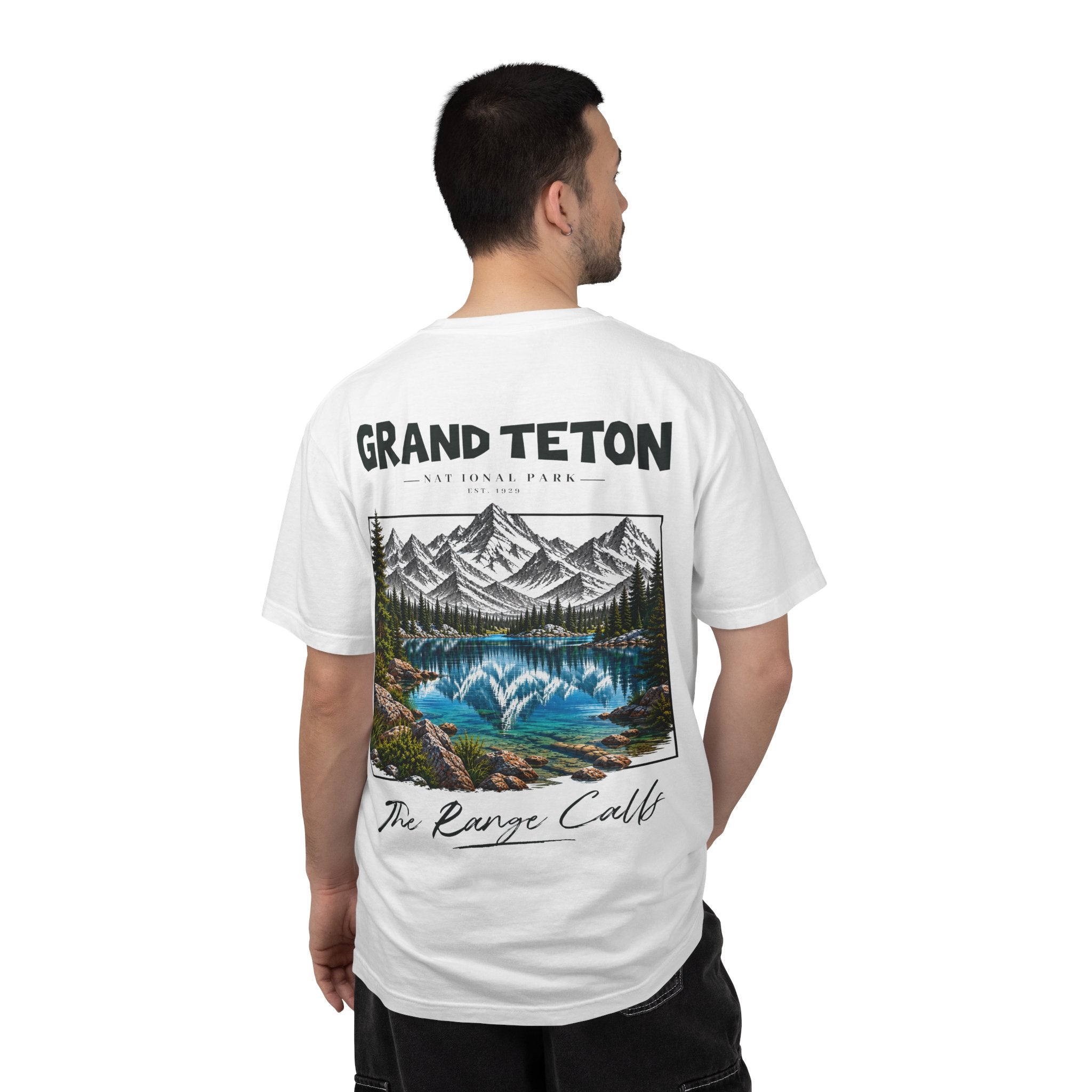 Grand Teton National Park Lake Reflection Graphic T-Shirt