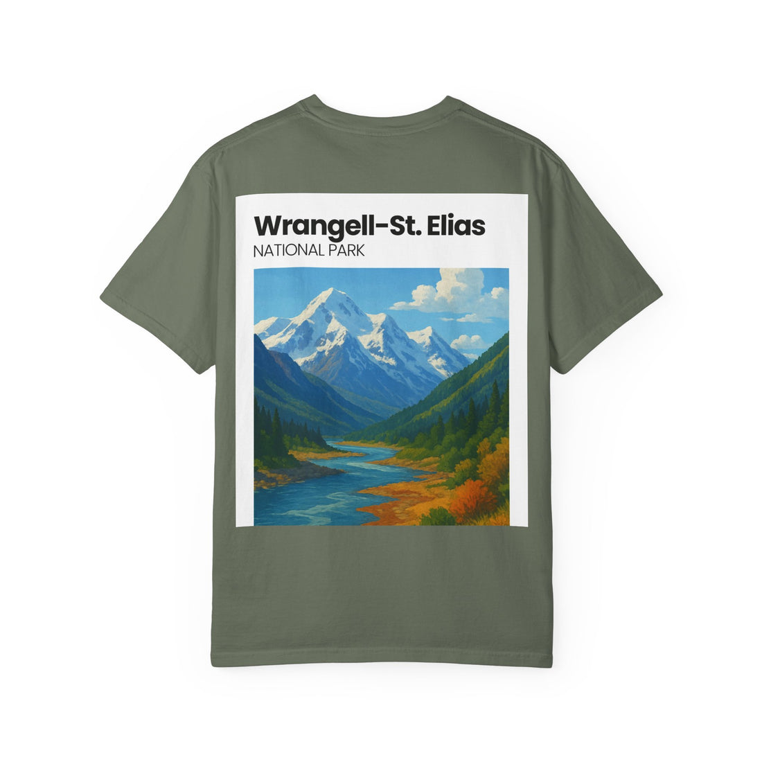 Wrangell-St. Elias National Park landscape T-Shirt | Mountain scenic tee
