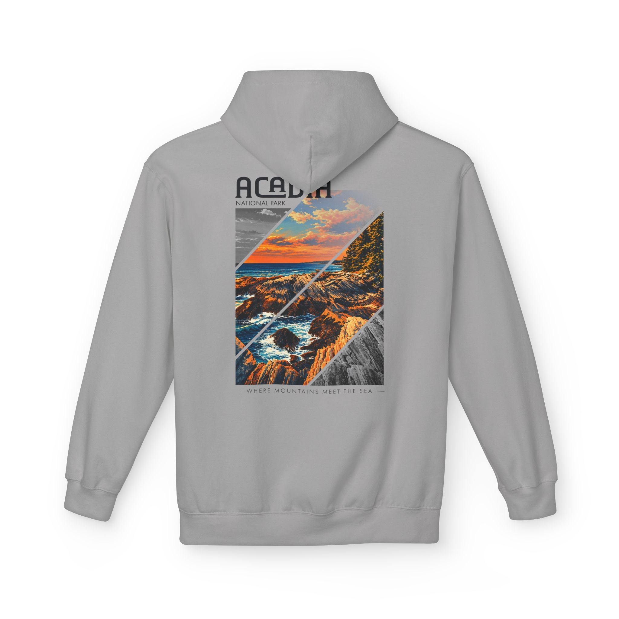 Acadia National Park Rocky Coast Graphic hoodie
