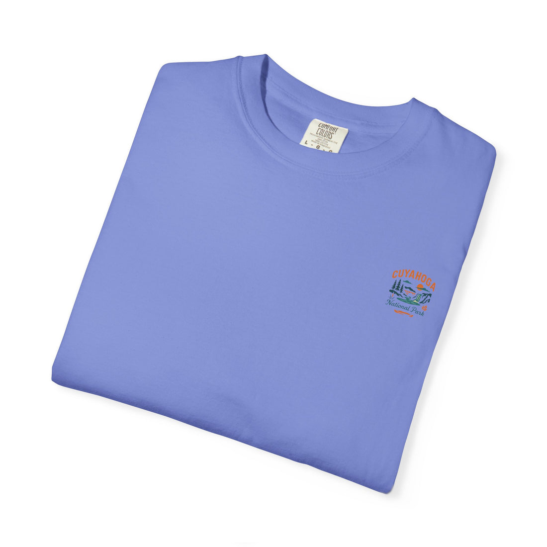 Cuyahoga Valley Waterfall Illustration T-Shirt | National Park Landscape
