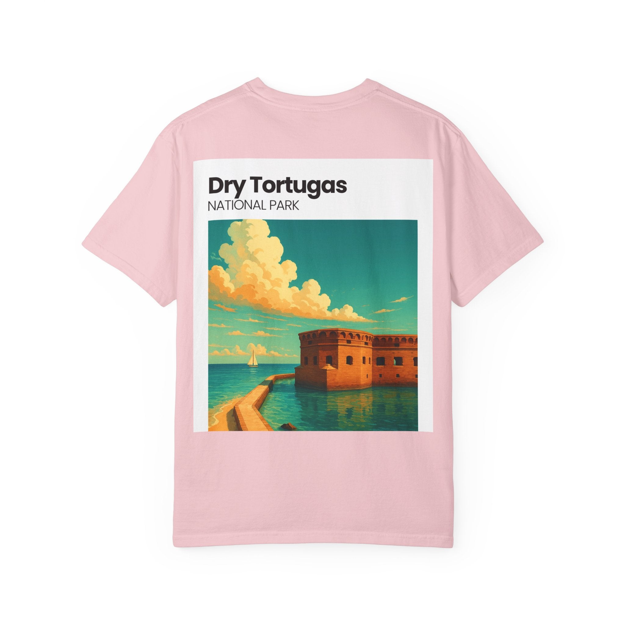 Dry Tortugas National Park Poster T-shirt | Vintage Fort Illustration