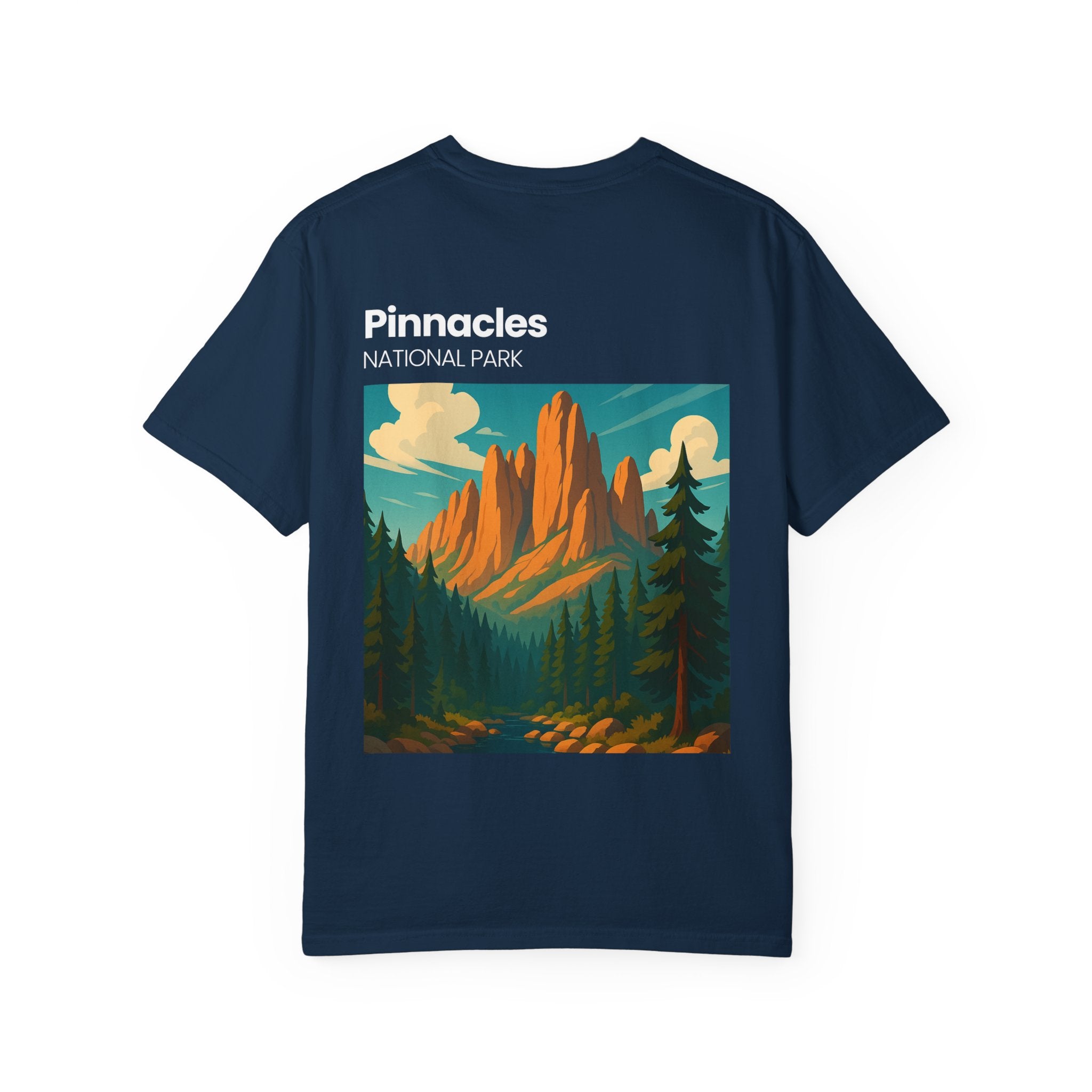 Pinnacles National Park landscape T-Shirt | retro nature poster design