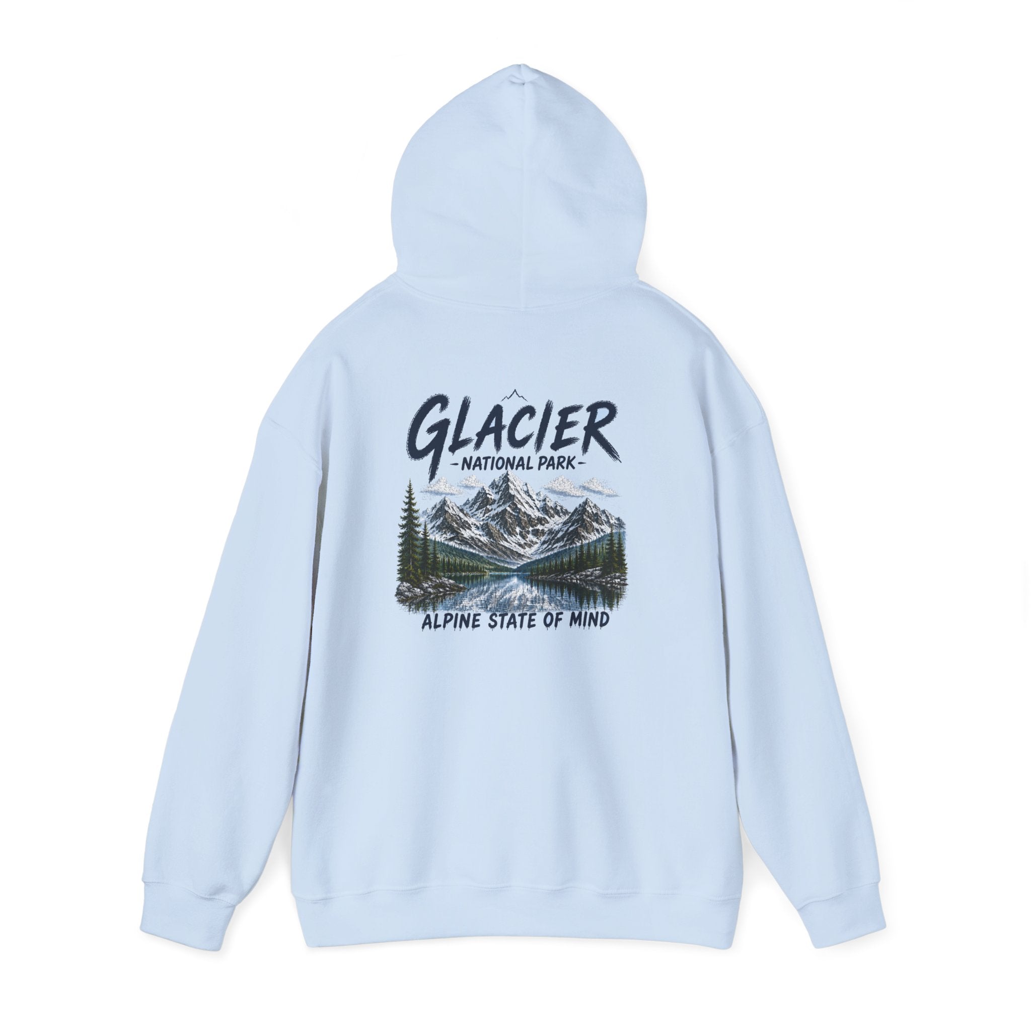 Glacier National Park Snowy Peaks Hoodie1