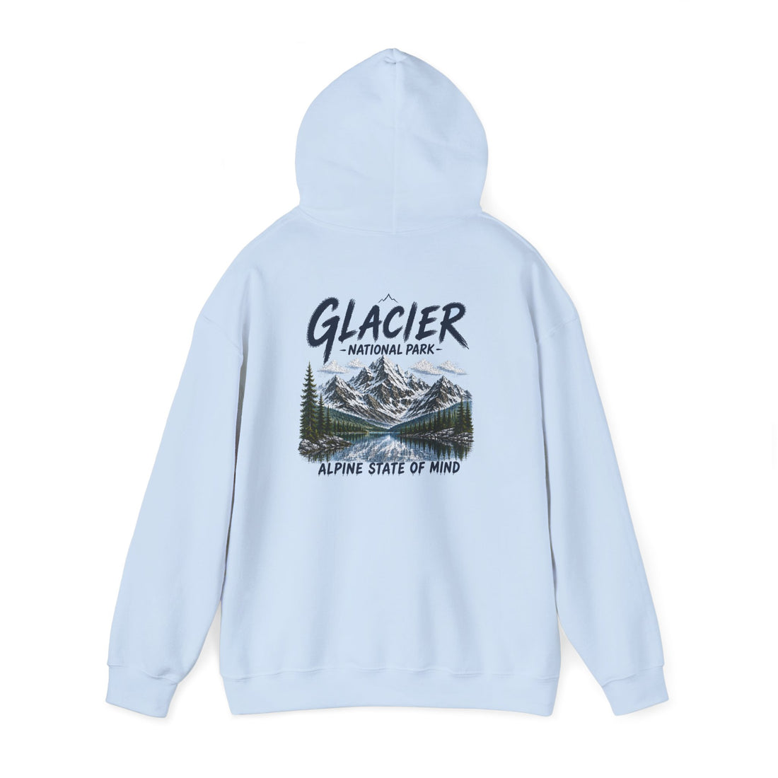 Glacier National Park Snowy Peaks Hoodie1