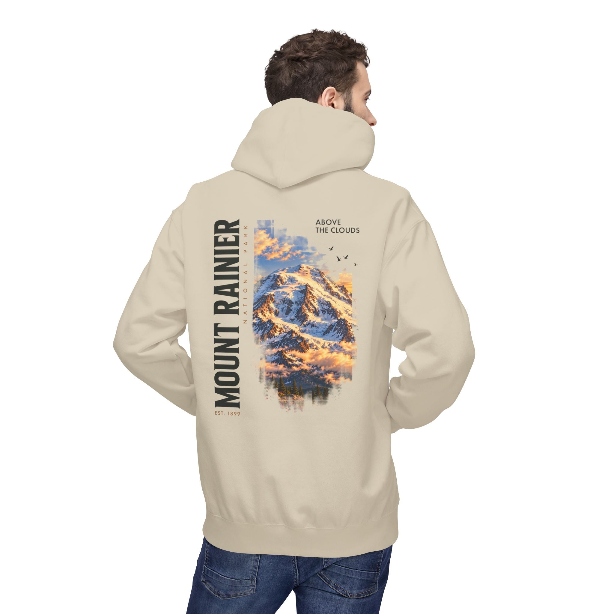 Mount Rainier National Park – Rainier Peak Graphic Hoodie