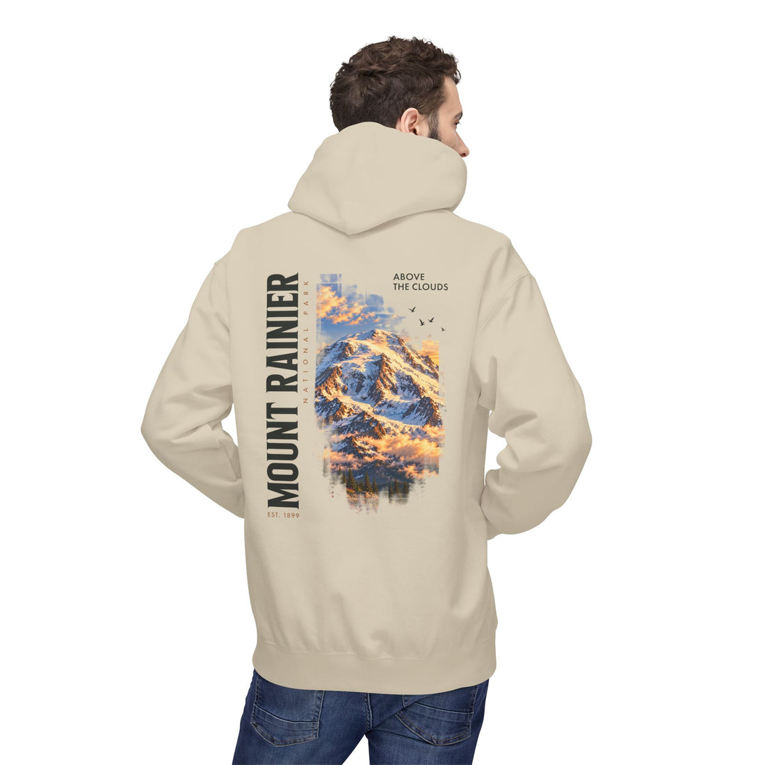 Mount Rainier National Park – Rainier Peak Graphic Hoodie
