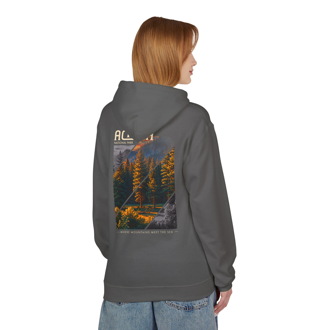 Acadia National Park Pine Trees Graphic hoodie