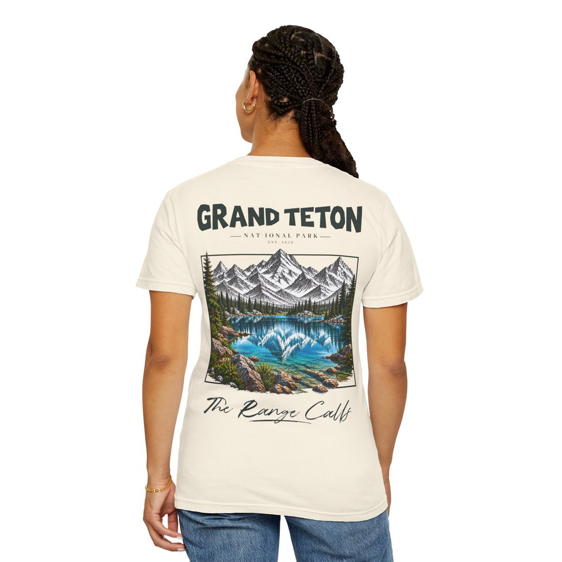Grand Teton National Park Lake Reflection Graphic T-Shirt