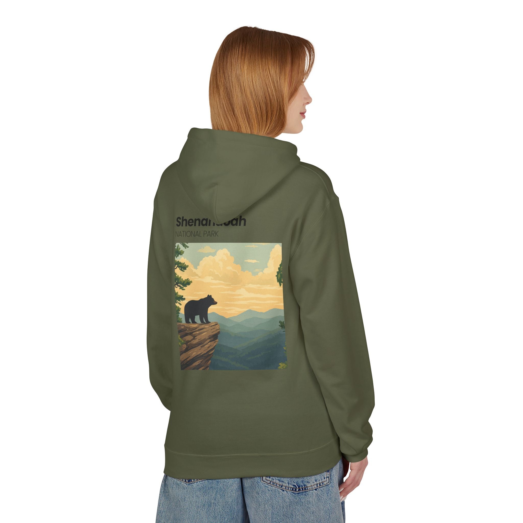 Shenandoah National Park Bear Hoodie | Vintage Travel Poster style