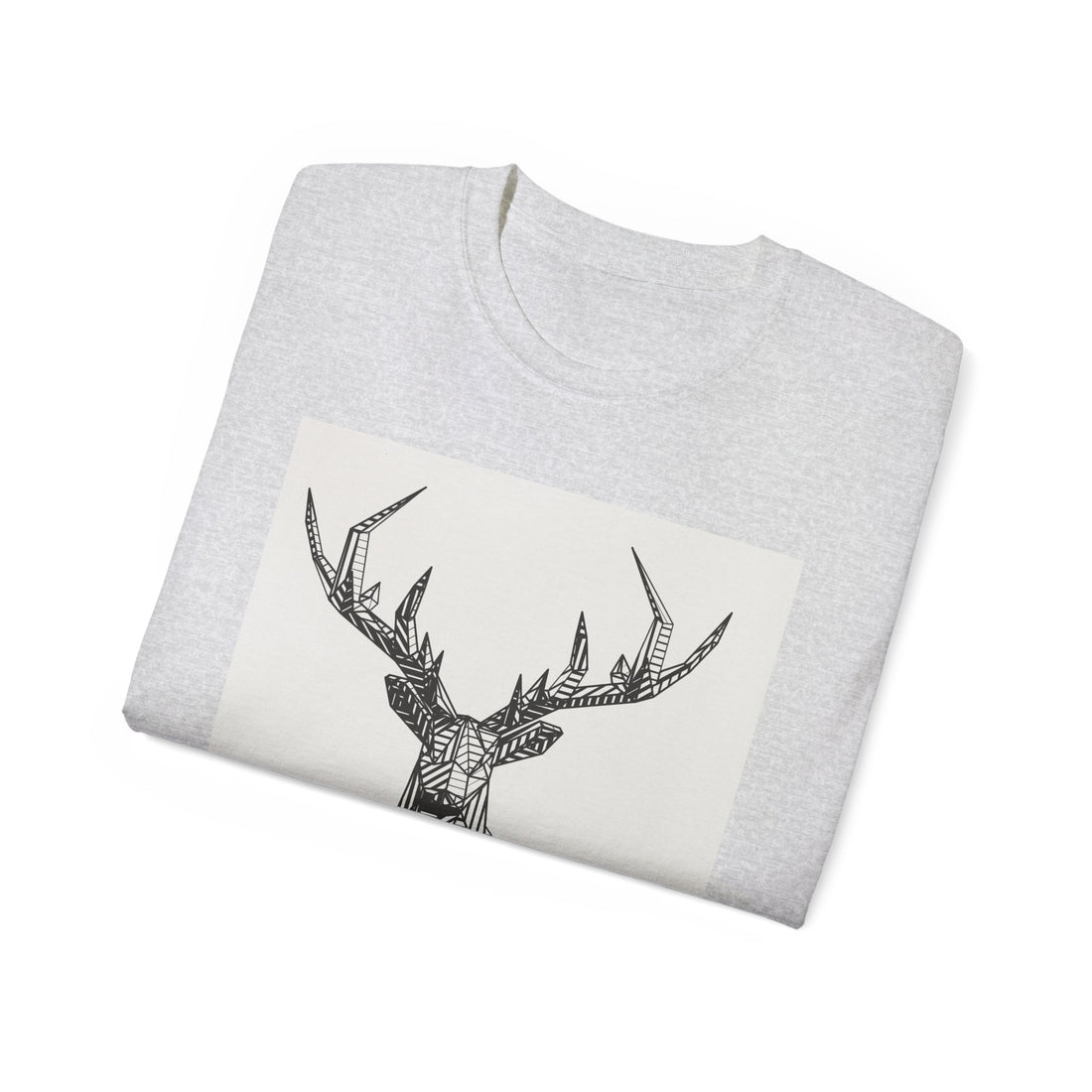 Geometric Deer Graphic Tee - Unisex Ultra Cotton T-Shirt