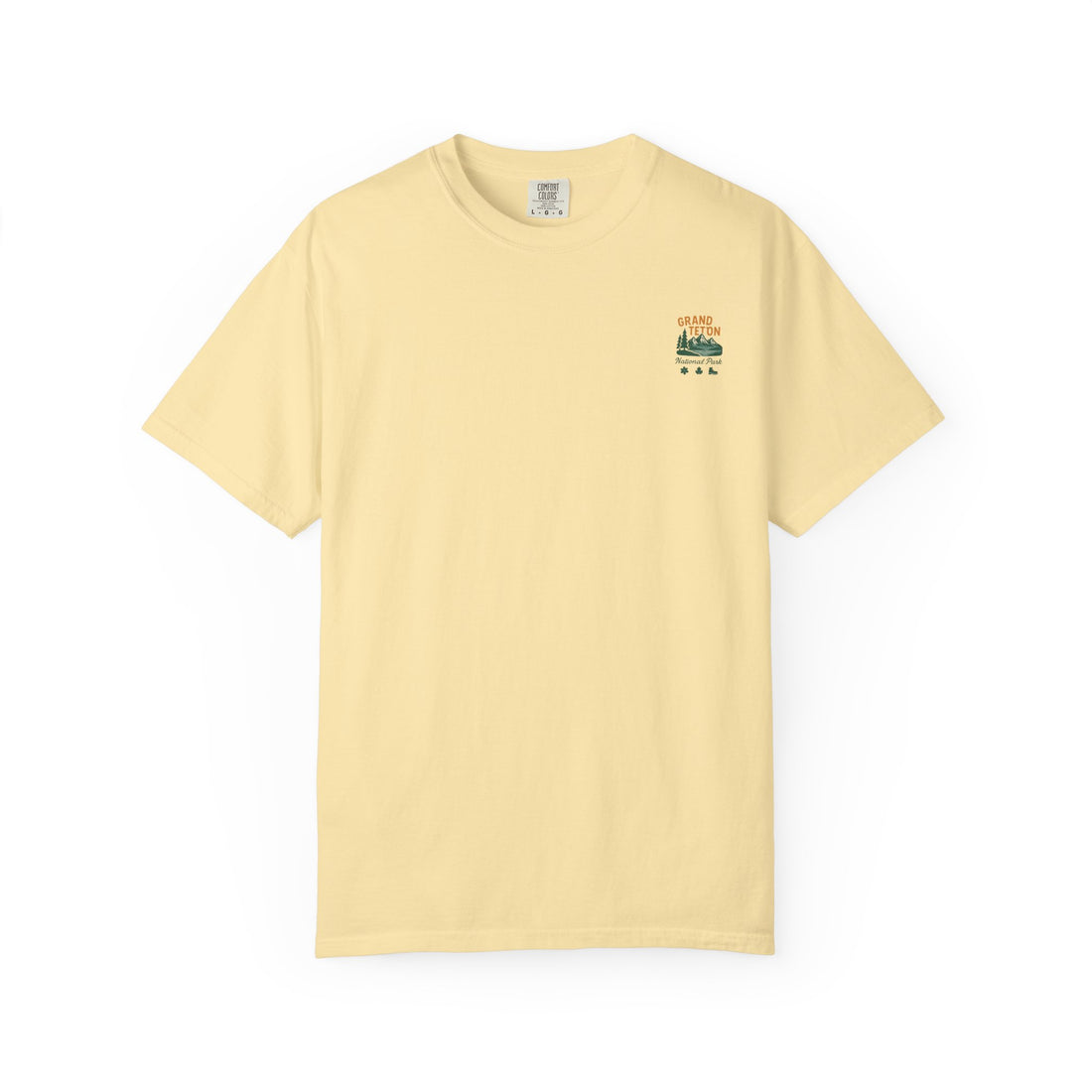 Grand Teton National Park Moose T-Shirt | Vintage Mountain Landscape